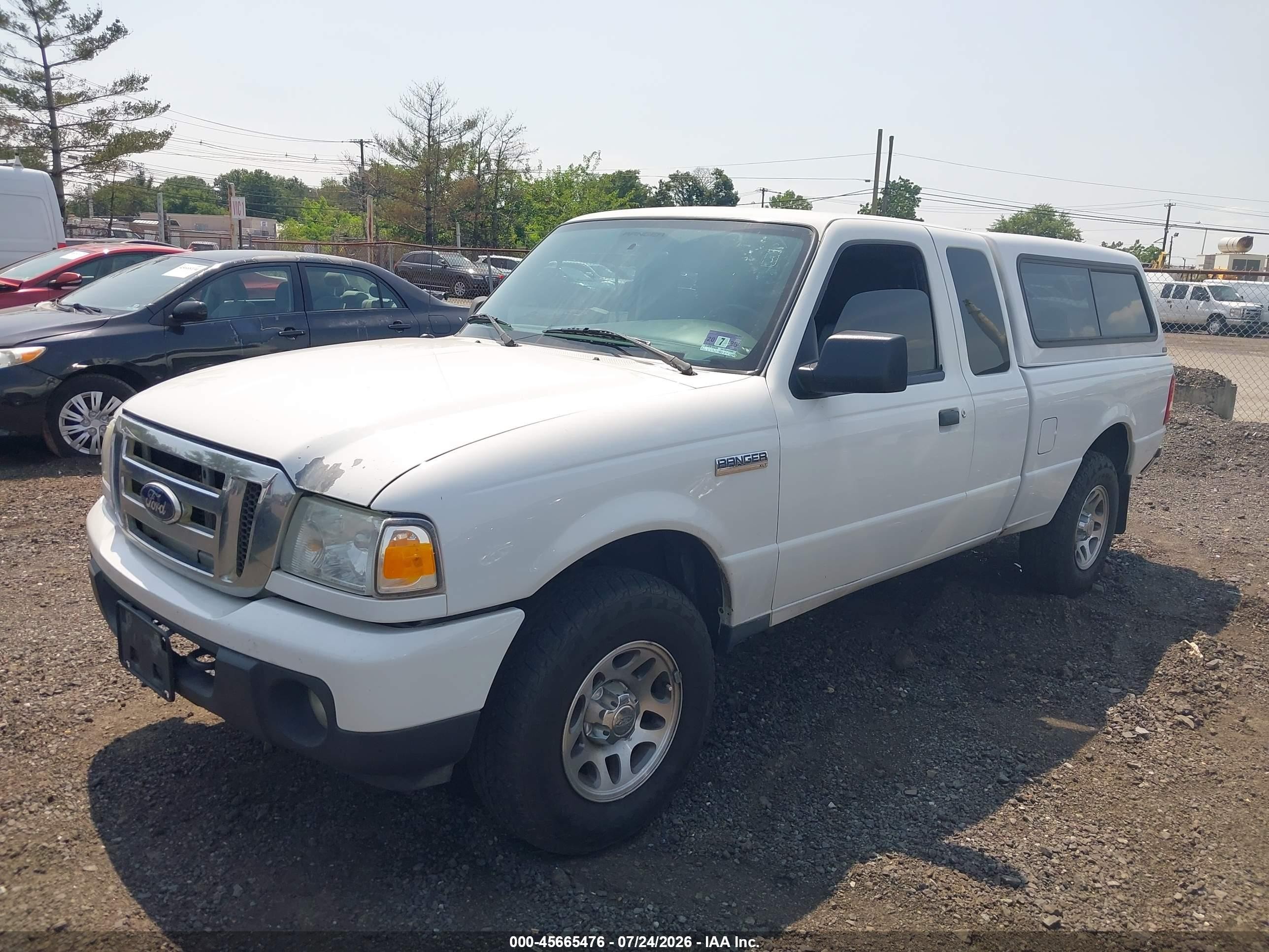 2010 Ford Ranger Sport/xlt White vin: 1FTLR4FE3APA38313