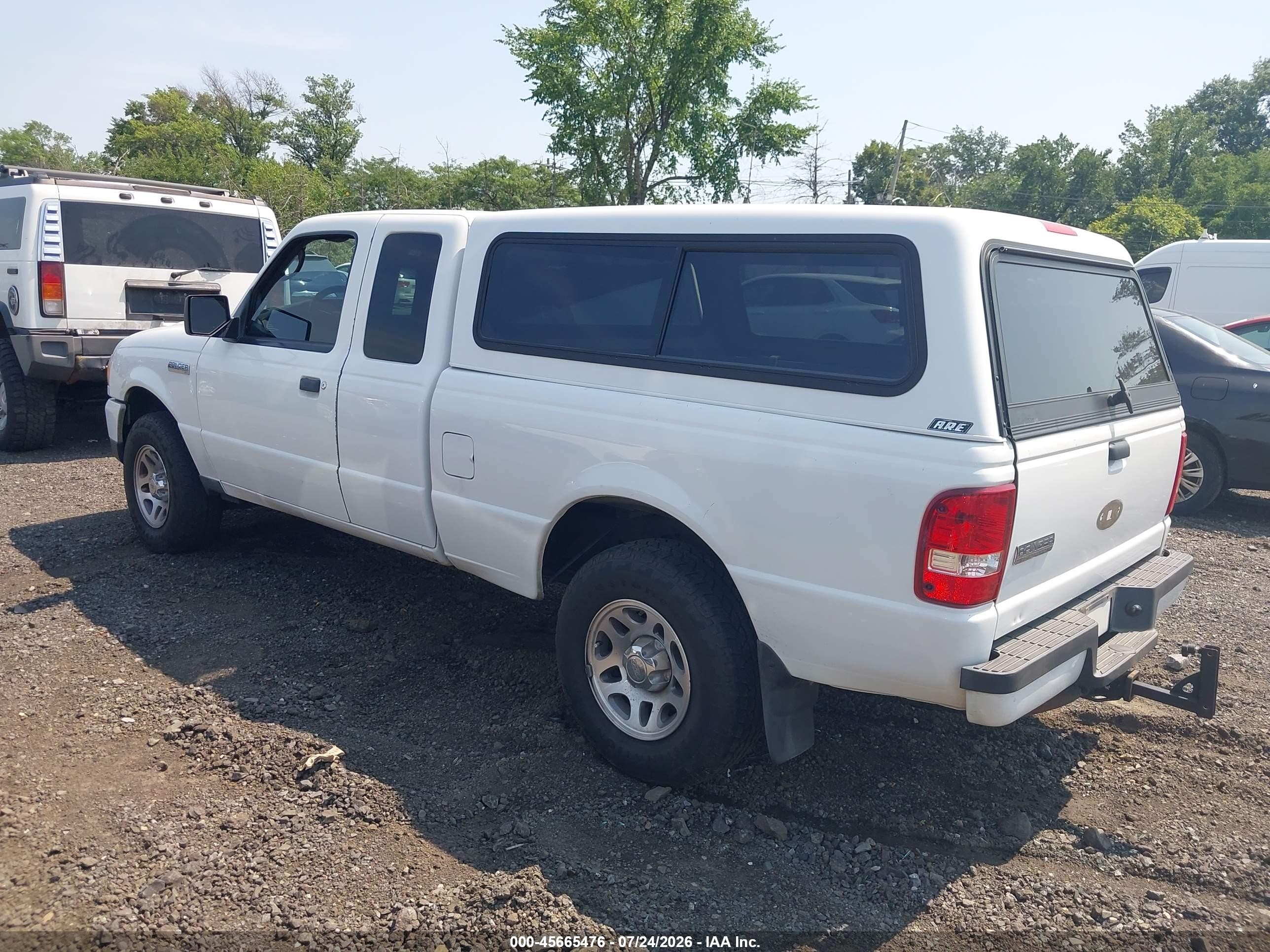 2010 Ford Ranger Sport/xlt White vin: 1FTLR4FE3APA38313