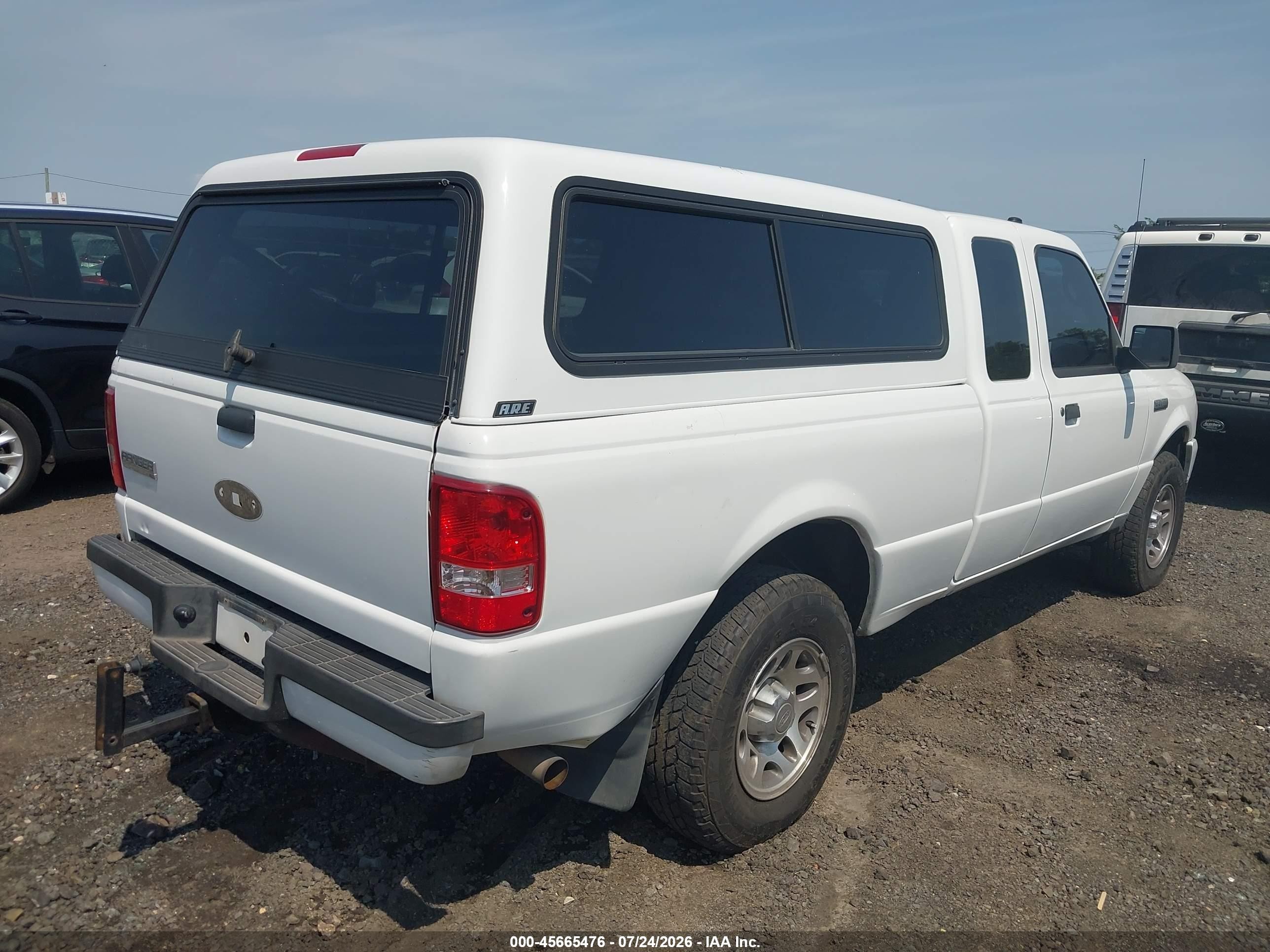 2010 Ford Ranger Sport/xlt White vin: 1FTLR4FE3APA38313