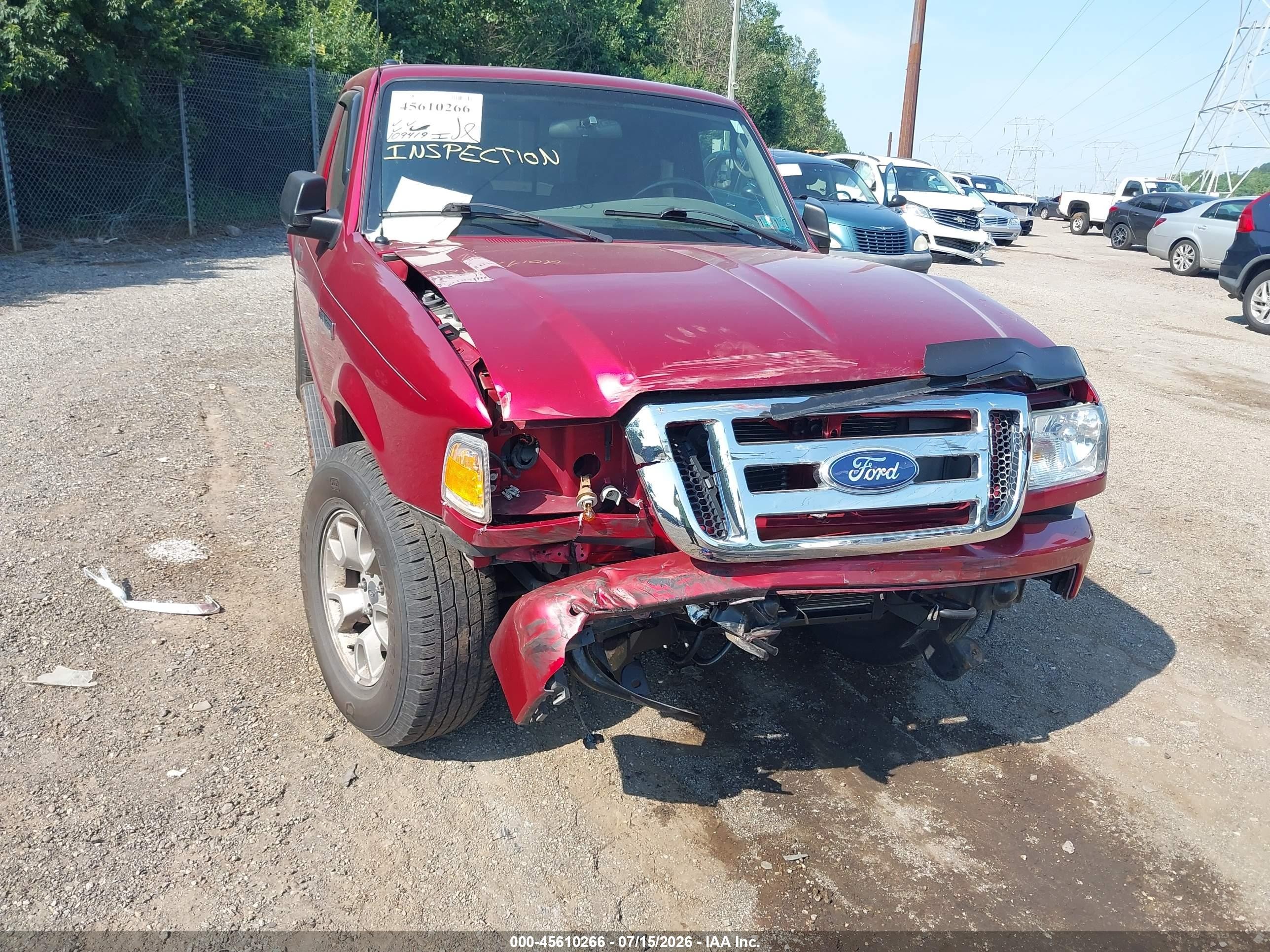 2010 Ford Ranger Sport/xlt Красный vin: 1FTLR4FE3APA50669