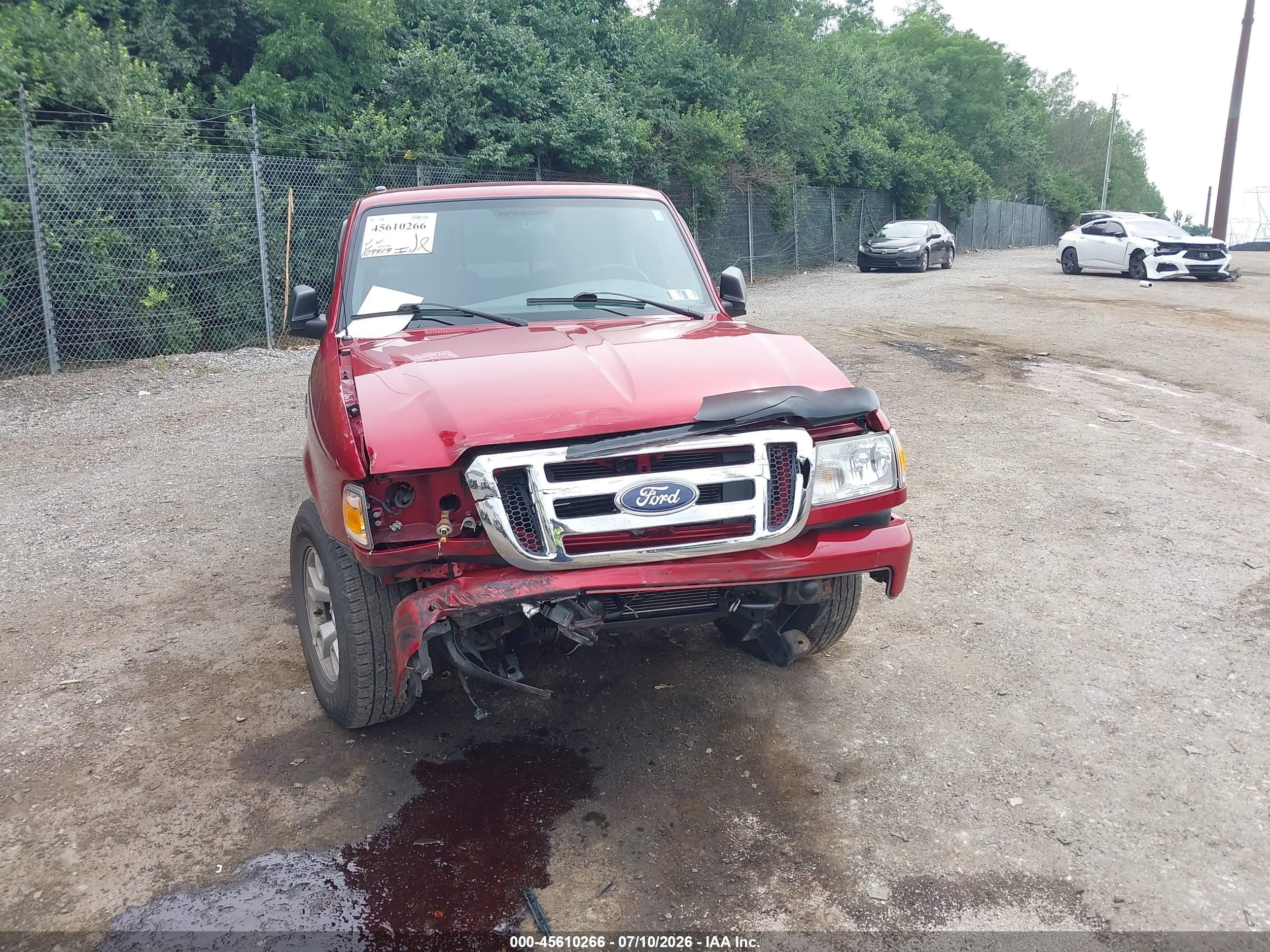 2010 Ford Ranger Sport/xlt Красный vin: 1FTLR4FE3APA50669
