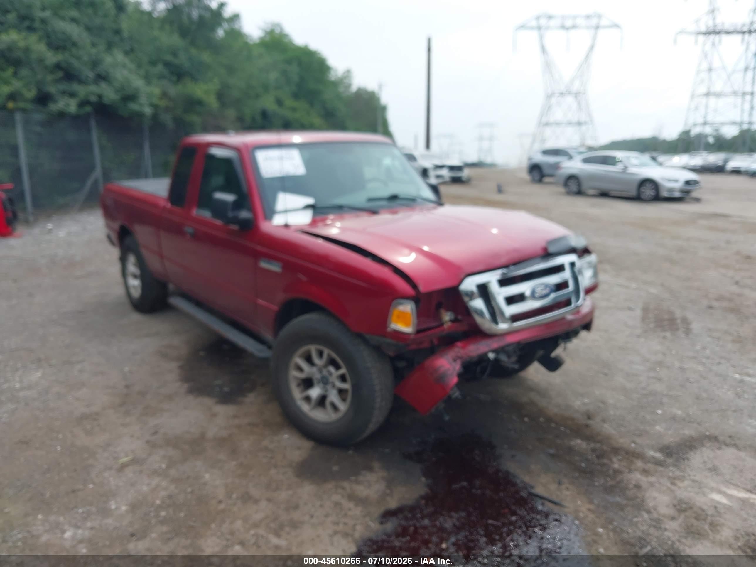 2010 Ford Ranger Sport/xlt Красный vin: 1FTLR4FE3APA50669
