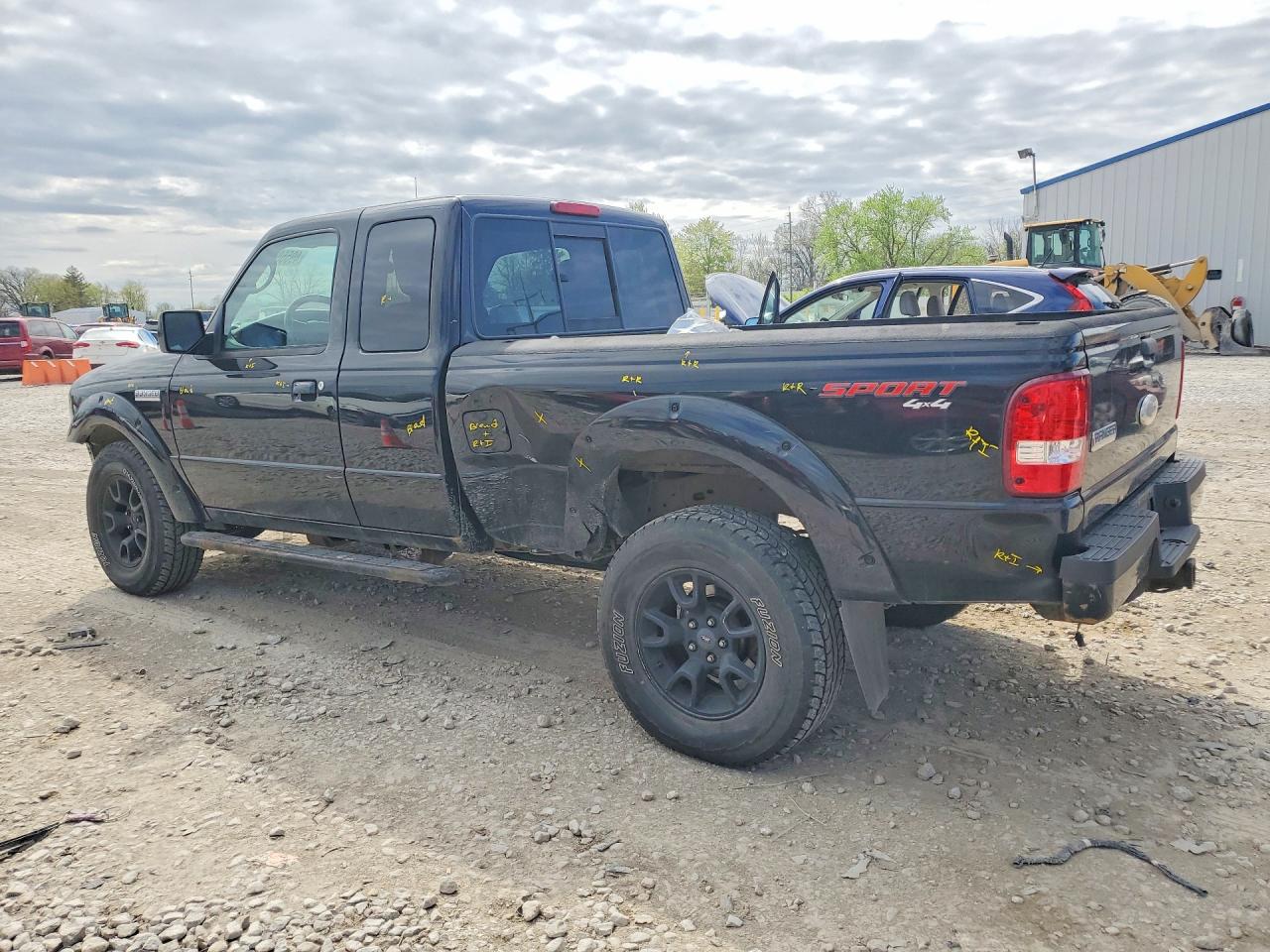2010 Ford Ranger Super Cab Black vin: 1FTLR4FE3APA56035