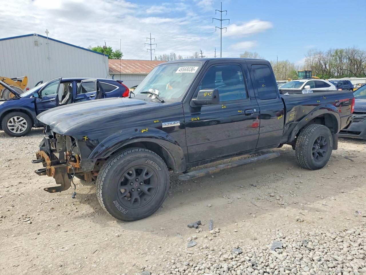 2010 Ford Ranger Super Cab Black vin: 1FTLR4FE3APA56035