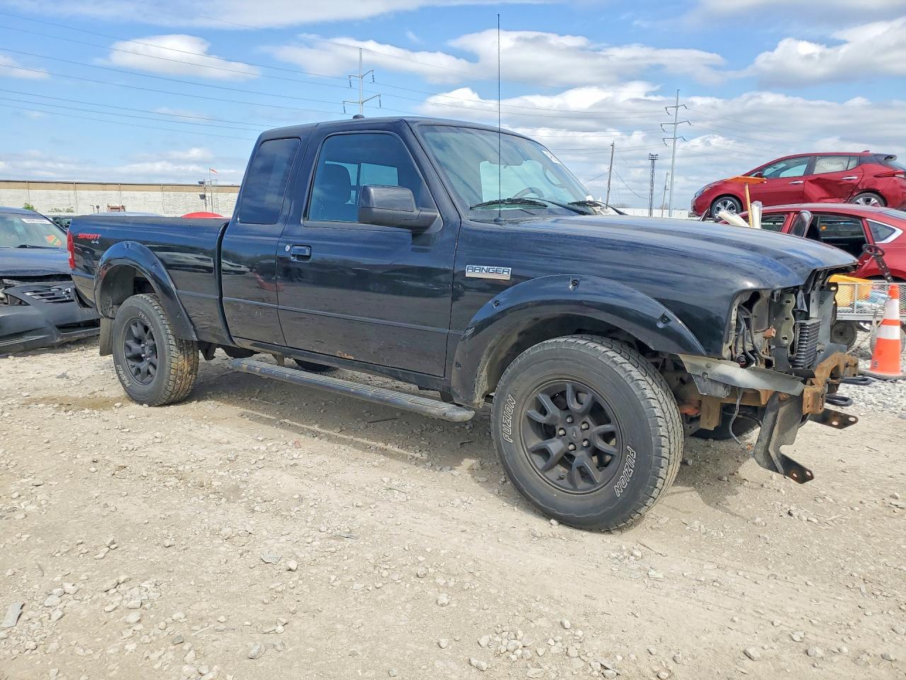 2010 Ford Ranger Super Cab Black vin: 1FTLR4FE3APA56035