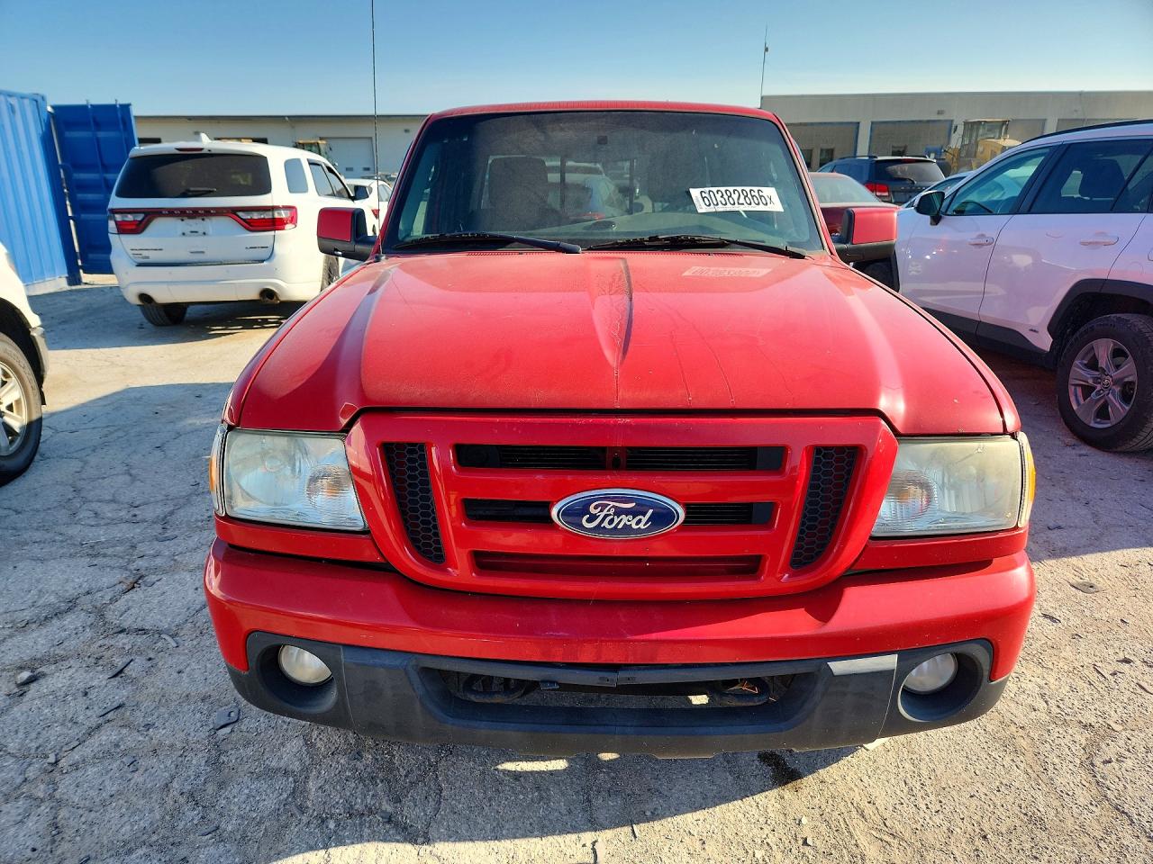 2010 Ford Ranger Super Cab Red vin: 1FTLR4FE3APA67181