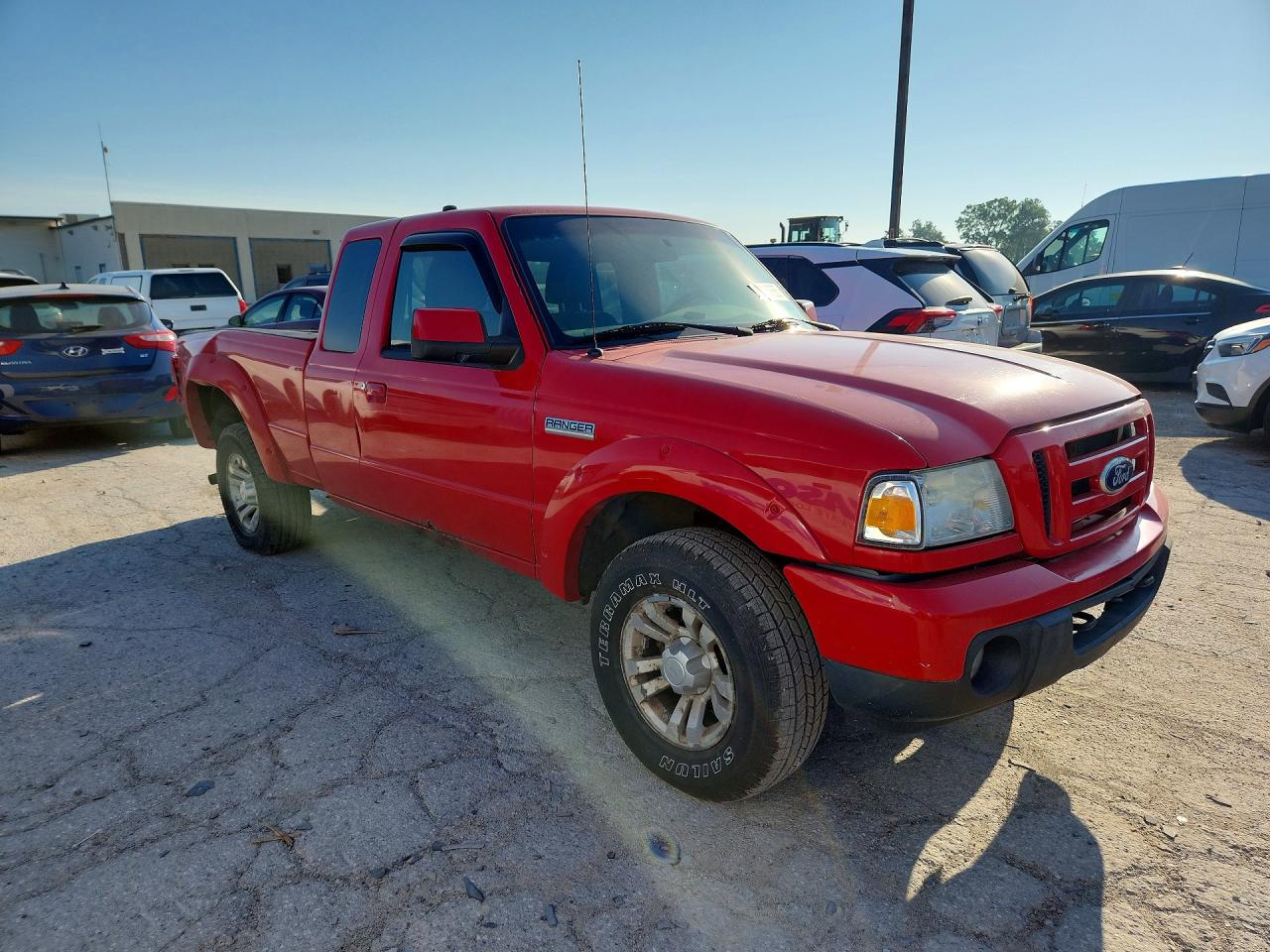 2010 Ford Ranger Super Cab Red vin: 1FTLR4FE3APA67181