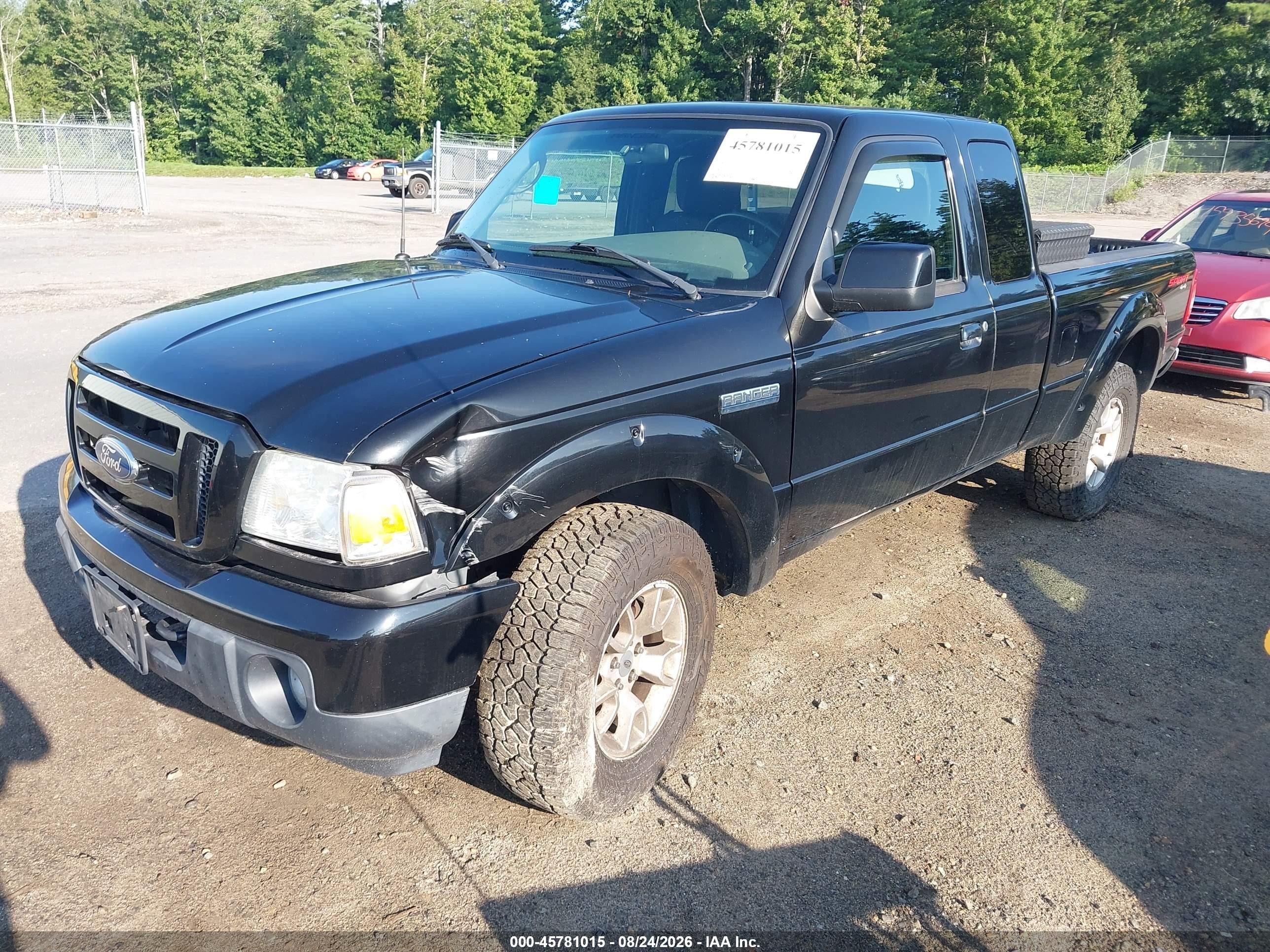 2011 Ford Ranger Sport Black vin: 1FTLR4FE3BPA83088