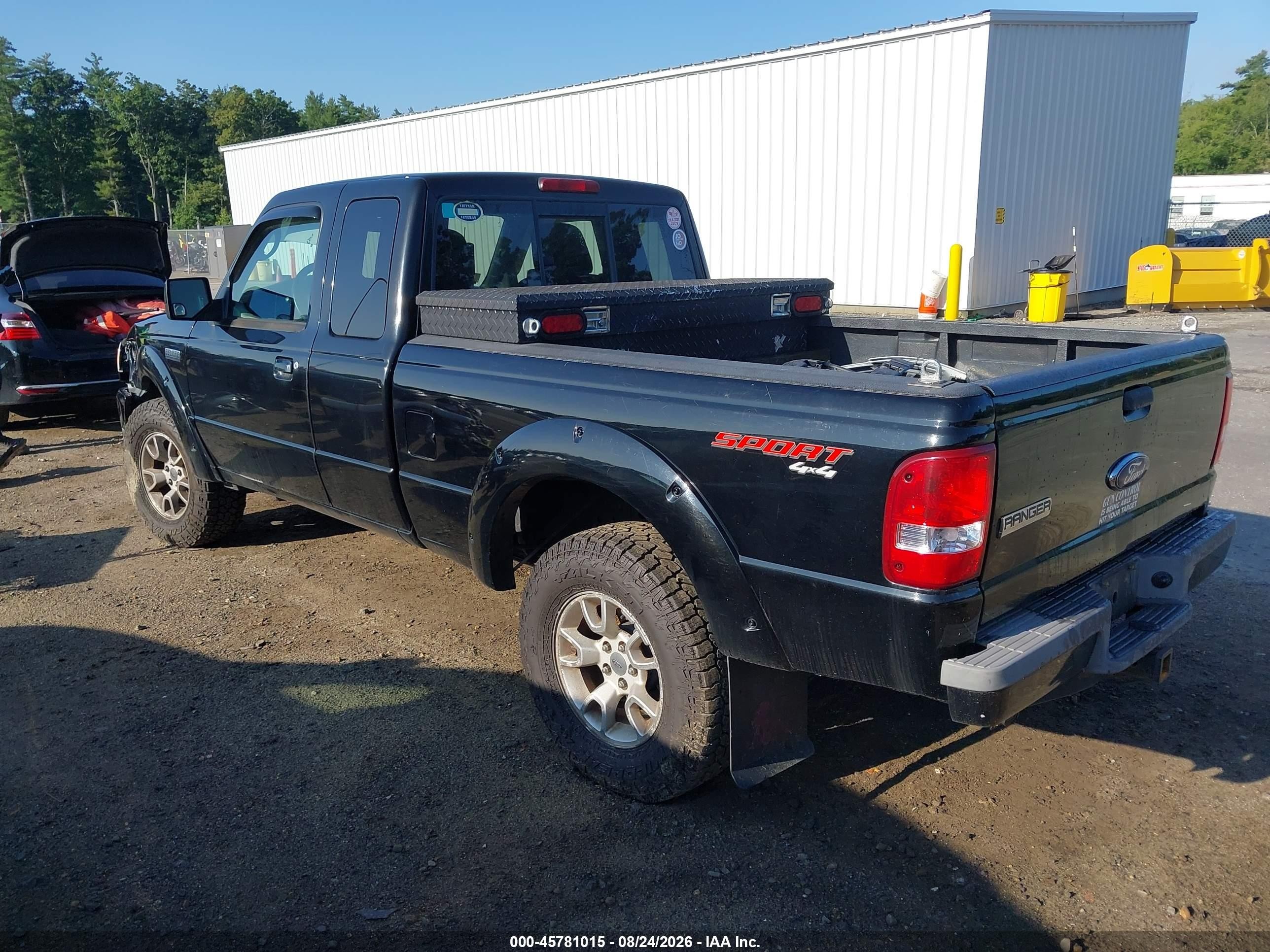 2011 Ford Ranger Sport Black vin: 1FTLR4FE3BPA83088