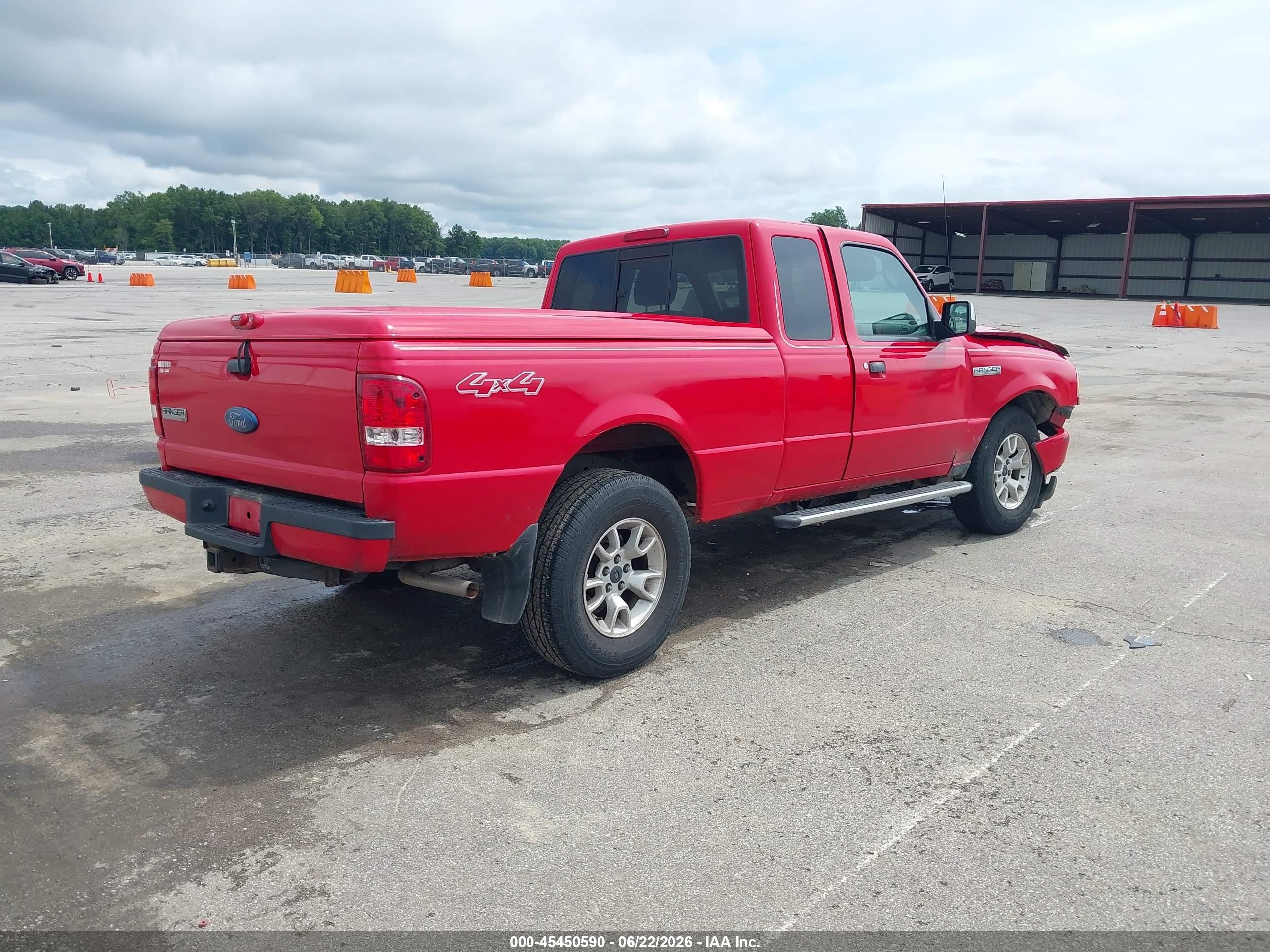 2011 Ford Ranger Sport/xlt Red vin: 1FTLR4FE3BPB04585
