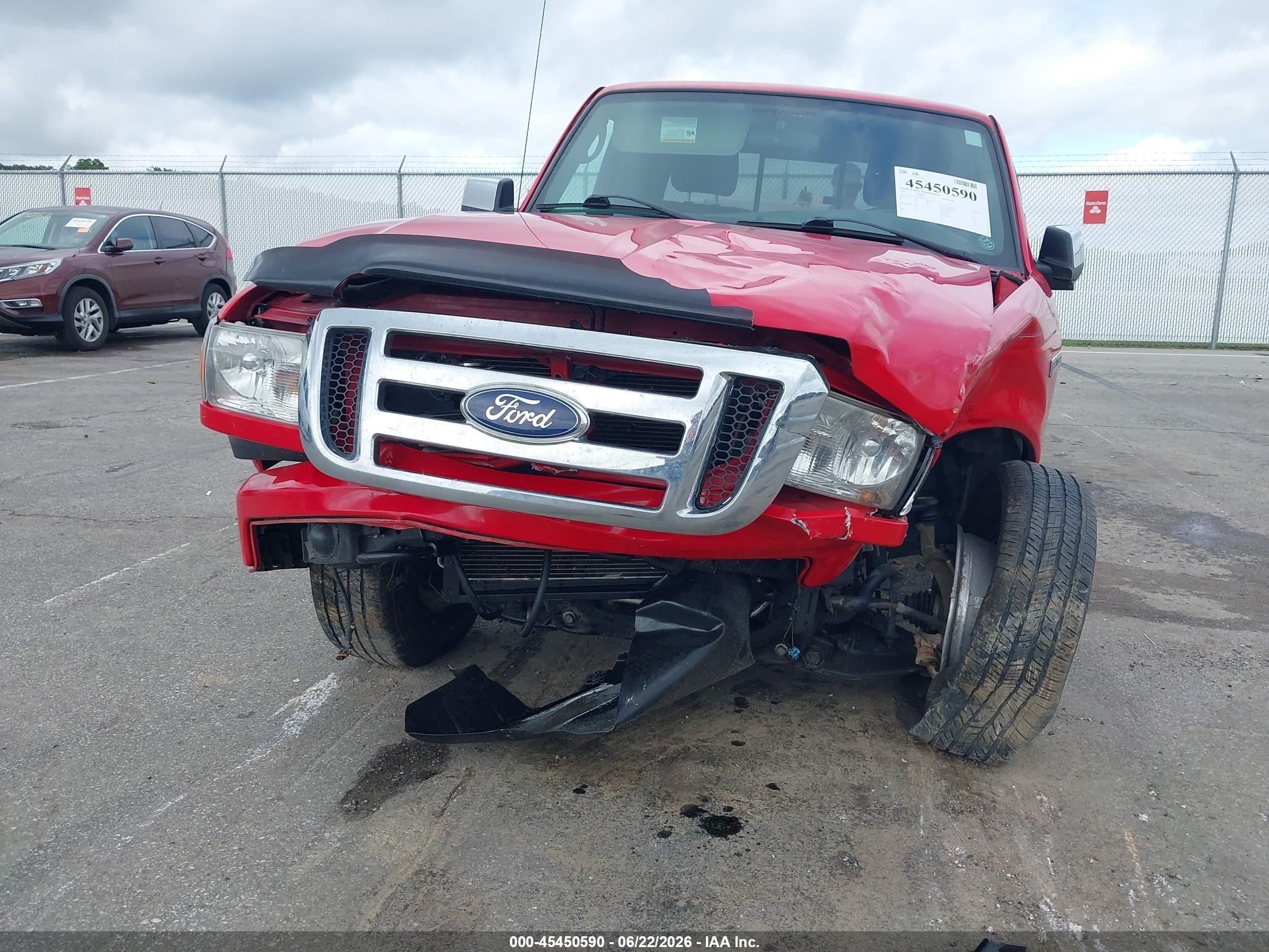2011 Ford Ranger Sport/xlt Red vin: 1FTLR4FE3BPB04585