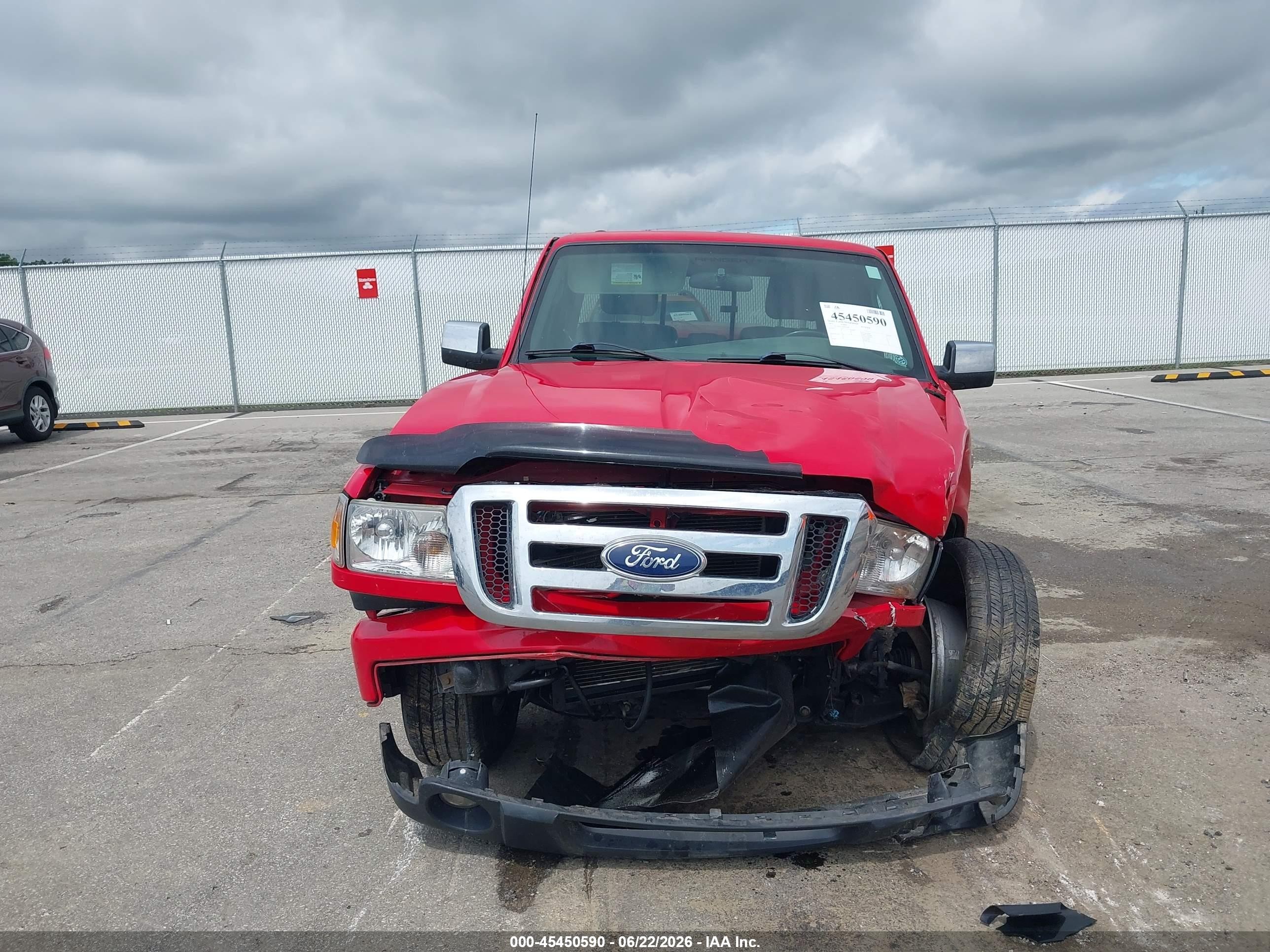 2011 Ford Ranger Sport/xlt Red vin: 1FTLR4FE3BPB04585