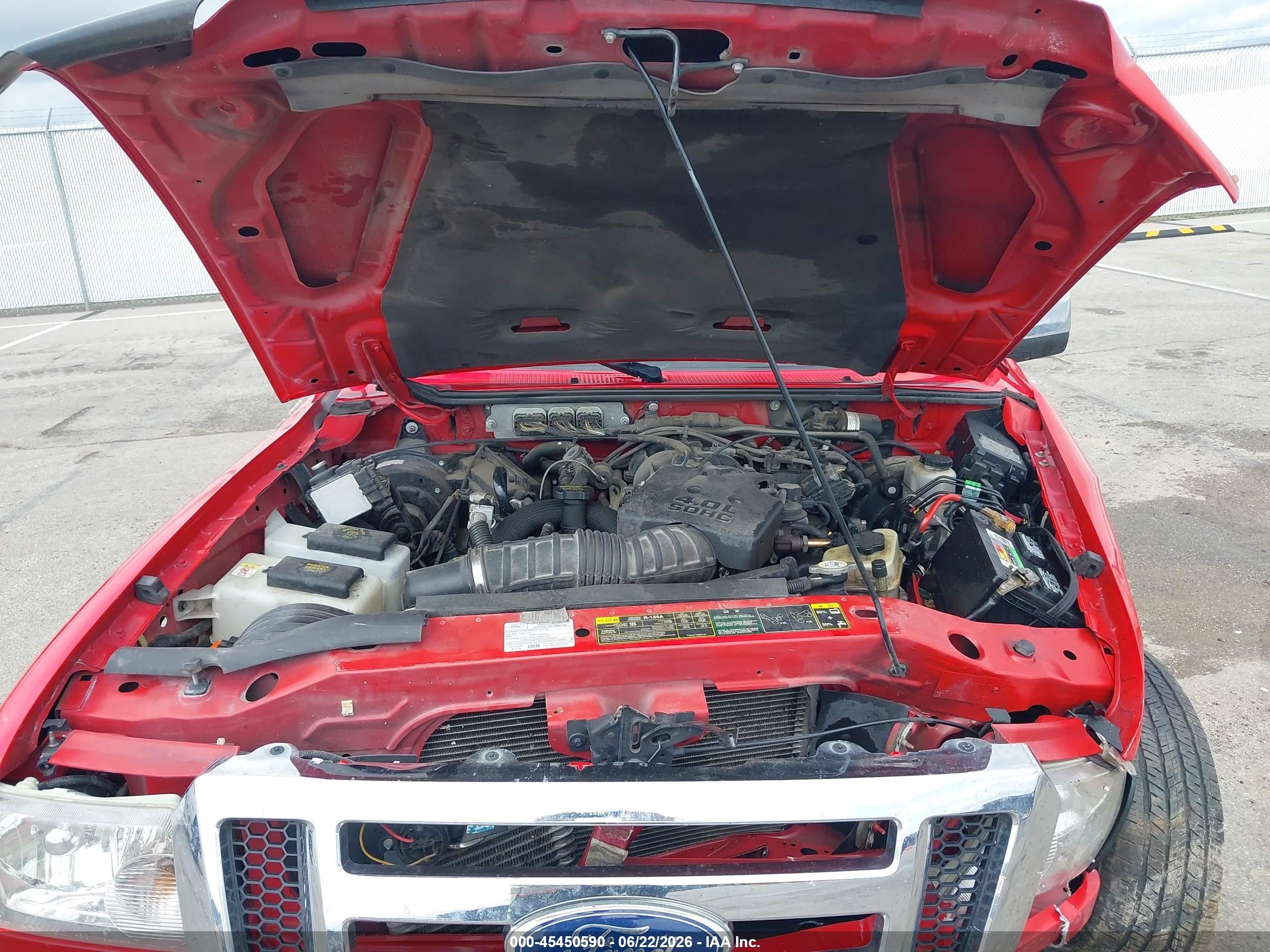 2011 Ford Ranger Sport/xlt Red vin: 1FTLR4FE3BPB04585