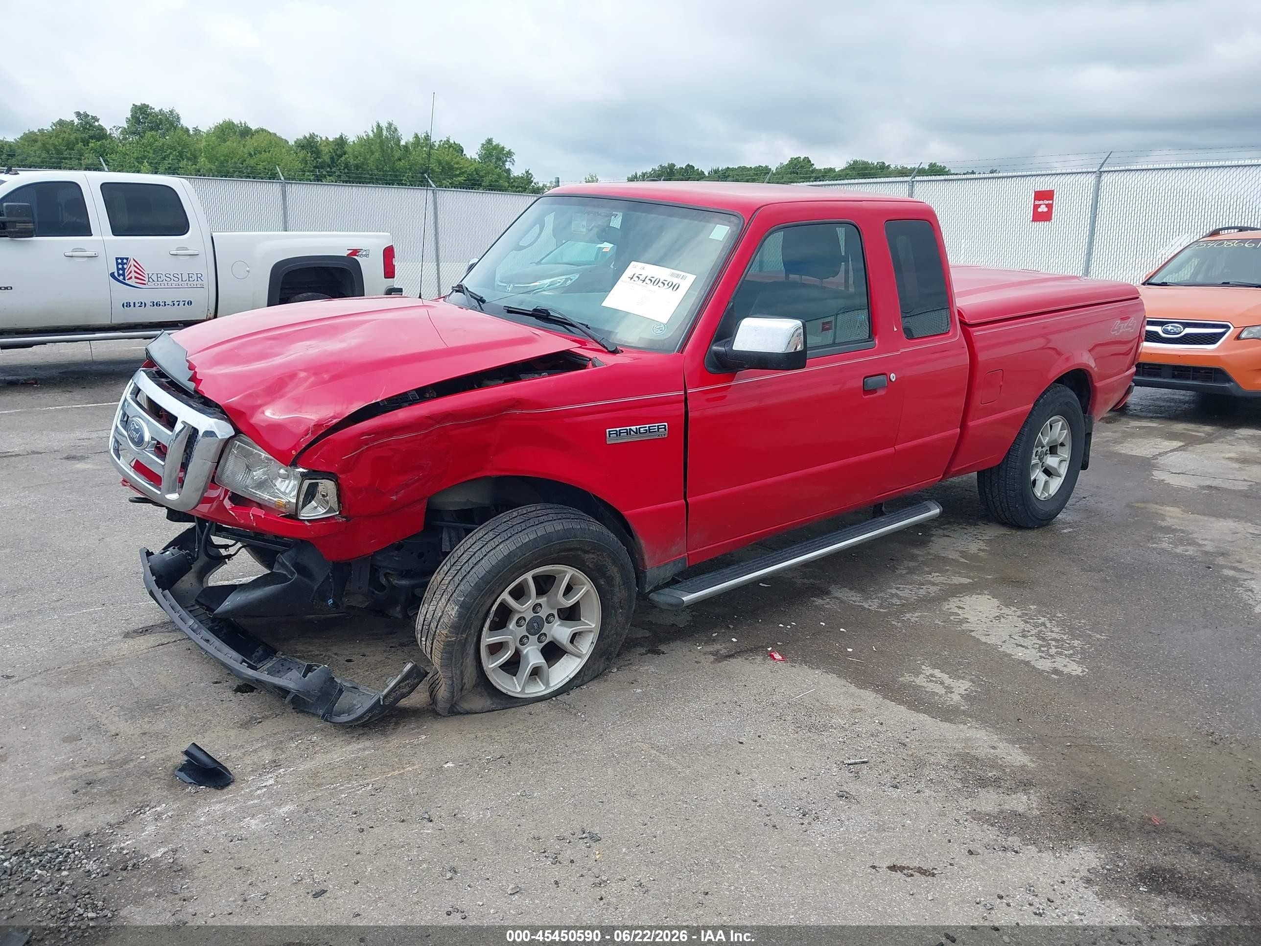 2011 Ford Ranger Sport/xlt Red vin: 1FTLR4FE3BPB04585