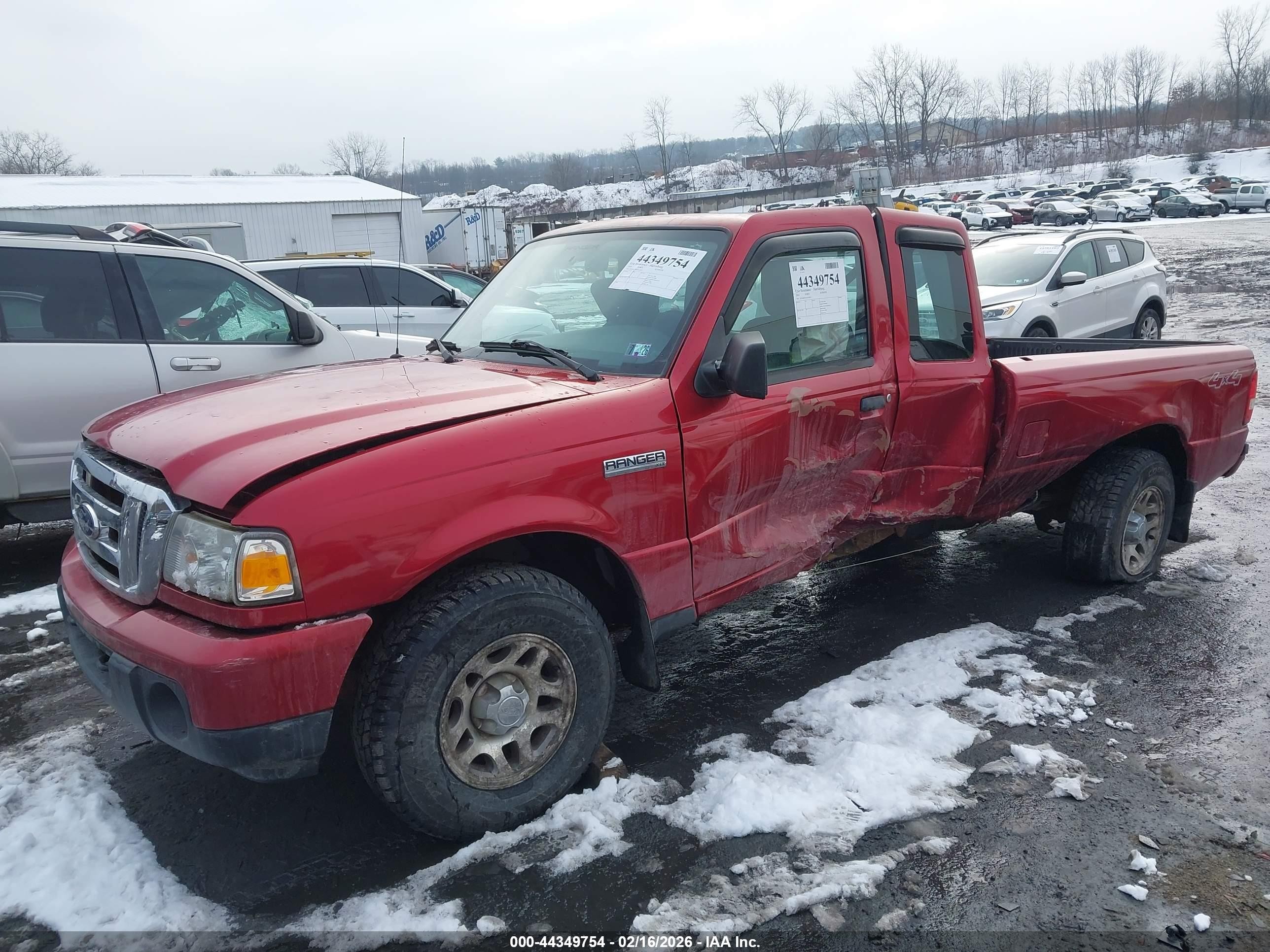 2010 Ford Ranger Sport/xlt Red vin: 1FTLR4FE4APA76973