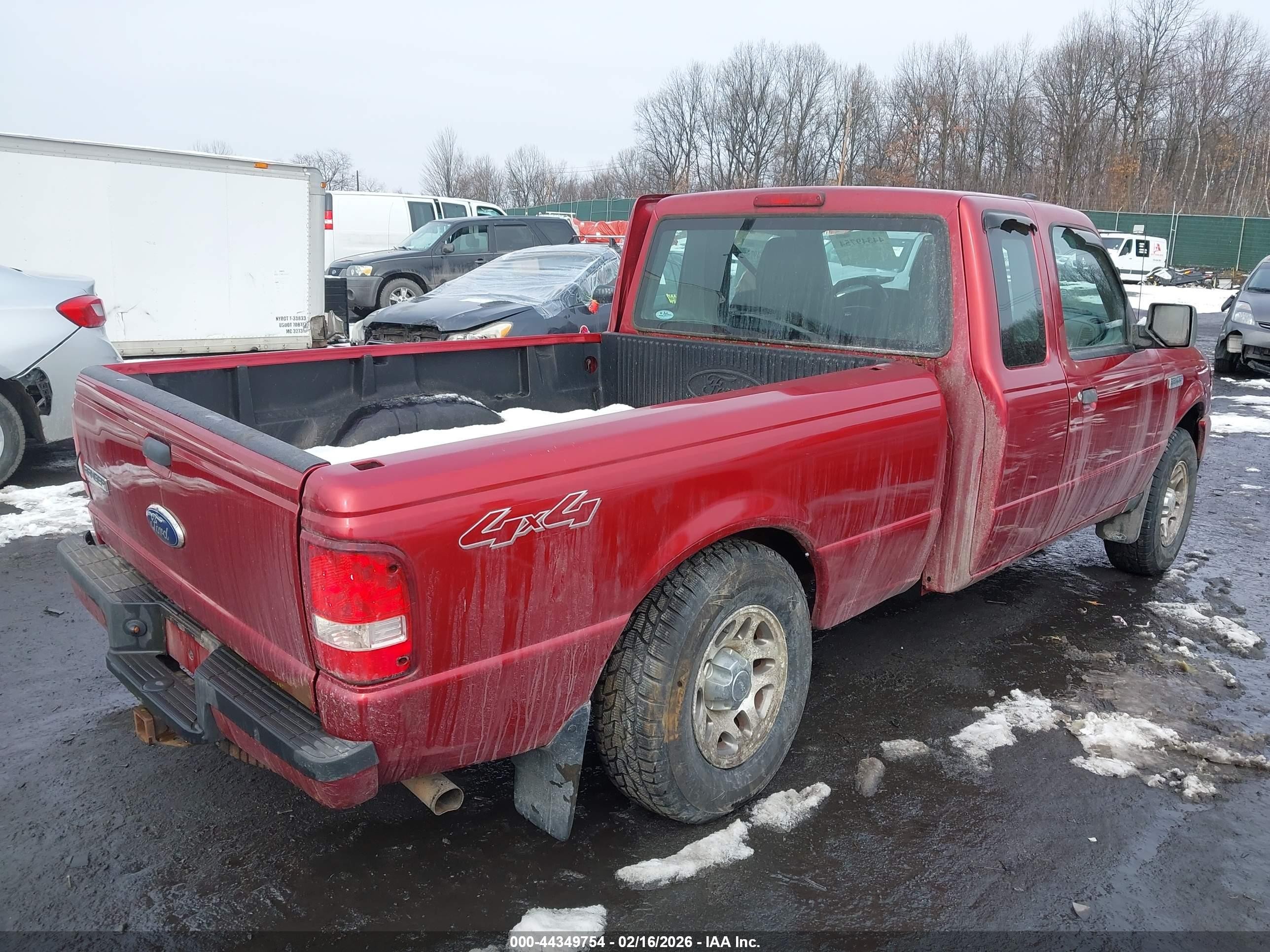 2010 Ford Ranger Sport/xlt Red vin: 1FTLR4FE4APA76973