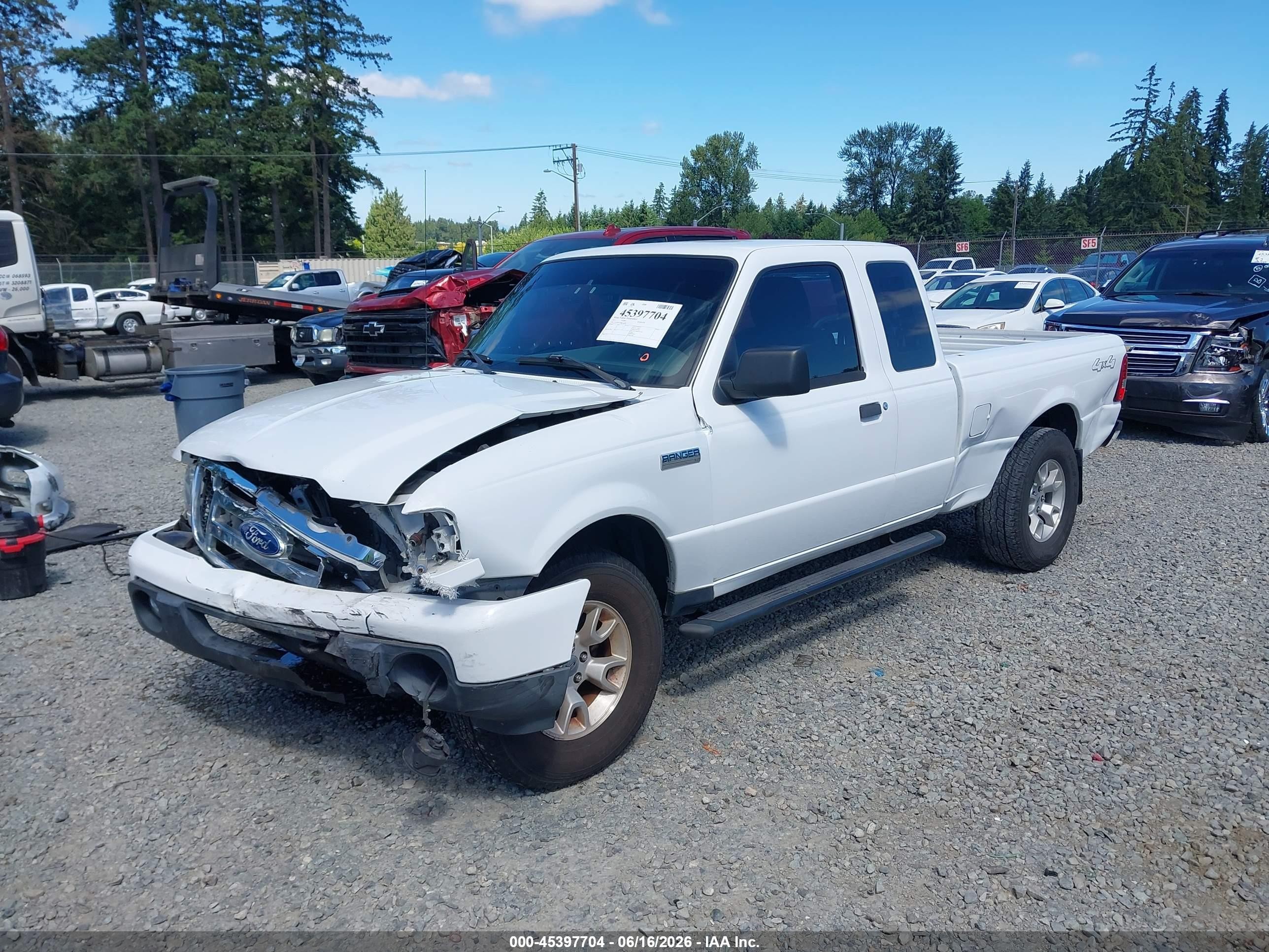 2011 Ford Ranger Sport/xlt Белый vin: 1FTLR4FE4BPA37382