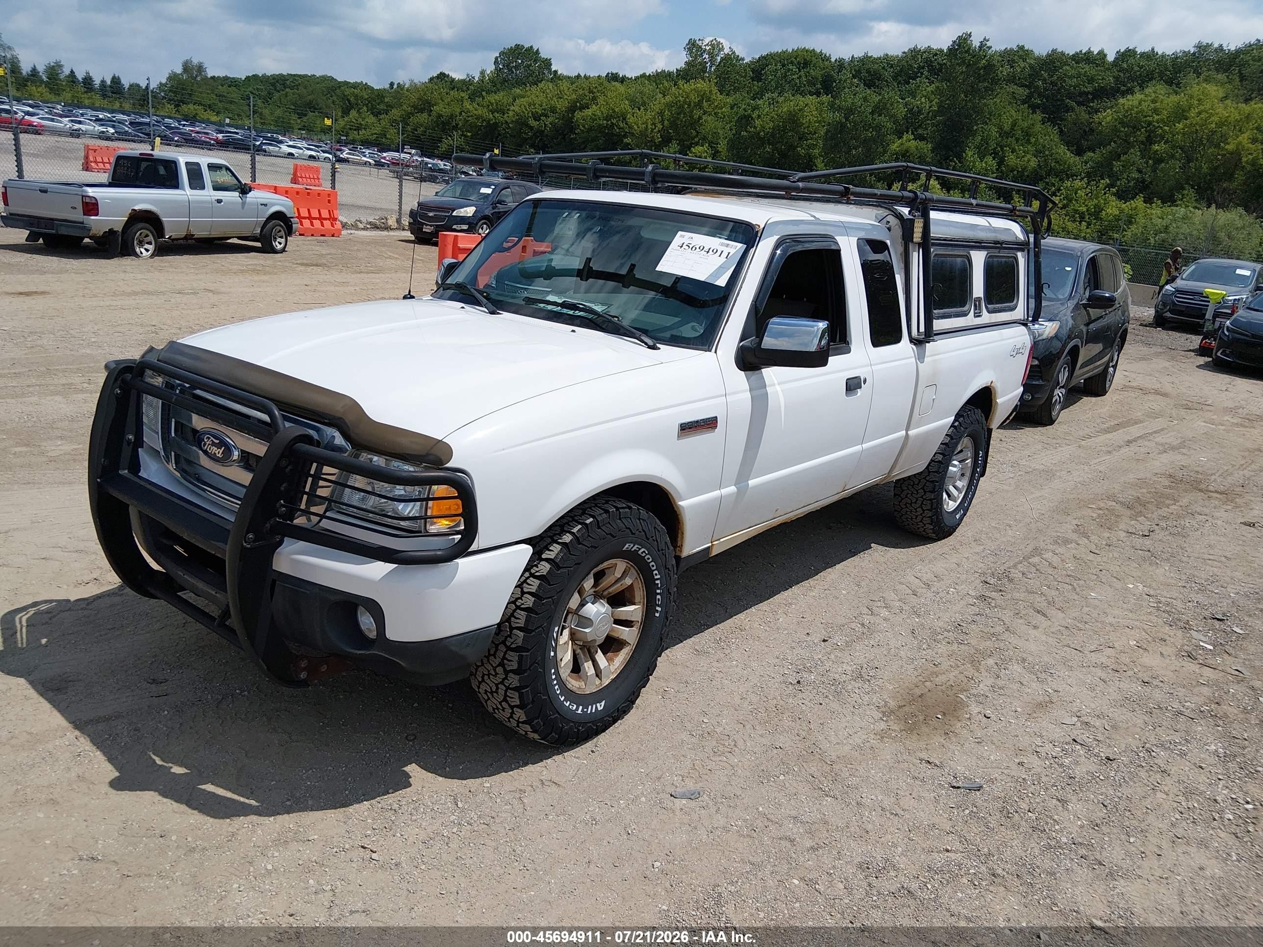 2011 Ford Ranger Xlt White vin: 1FTLR4FE4BPA40346