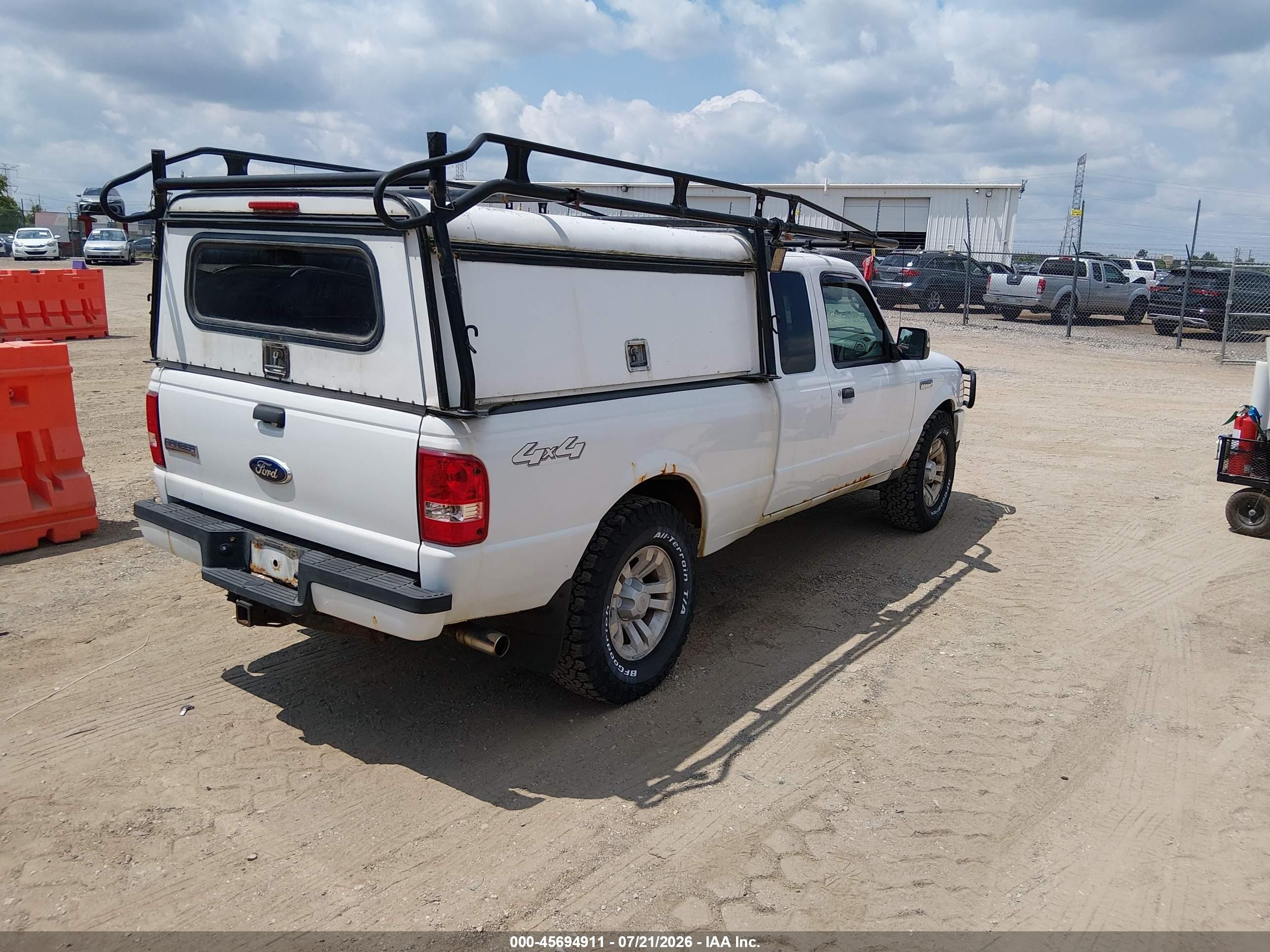 2011 Ford Ranger Xlt White vin: 1FTLR4FE4BPA40346