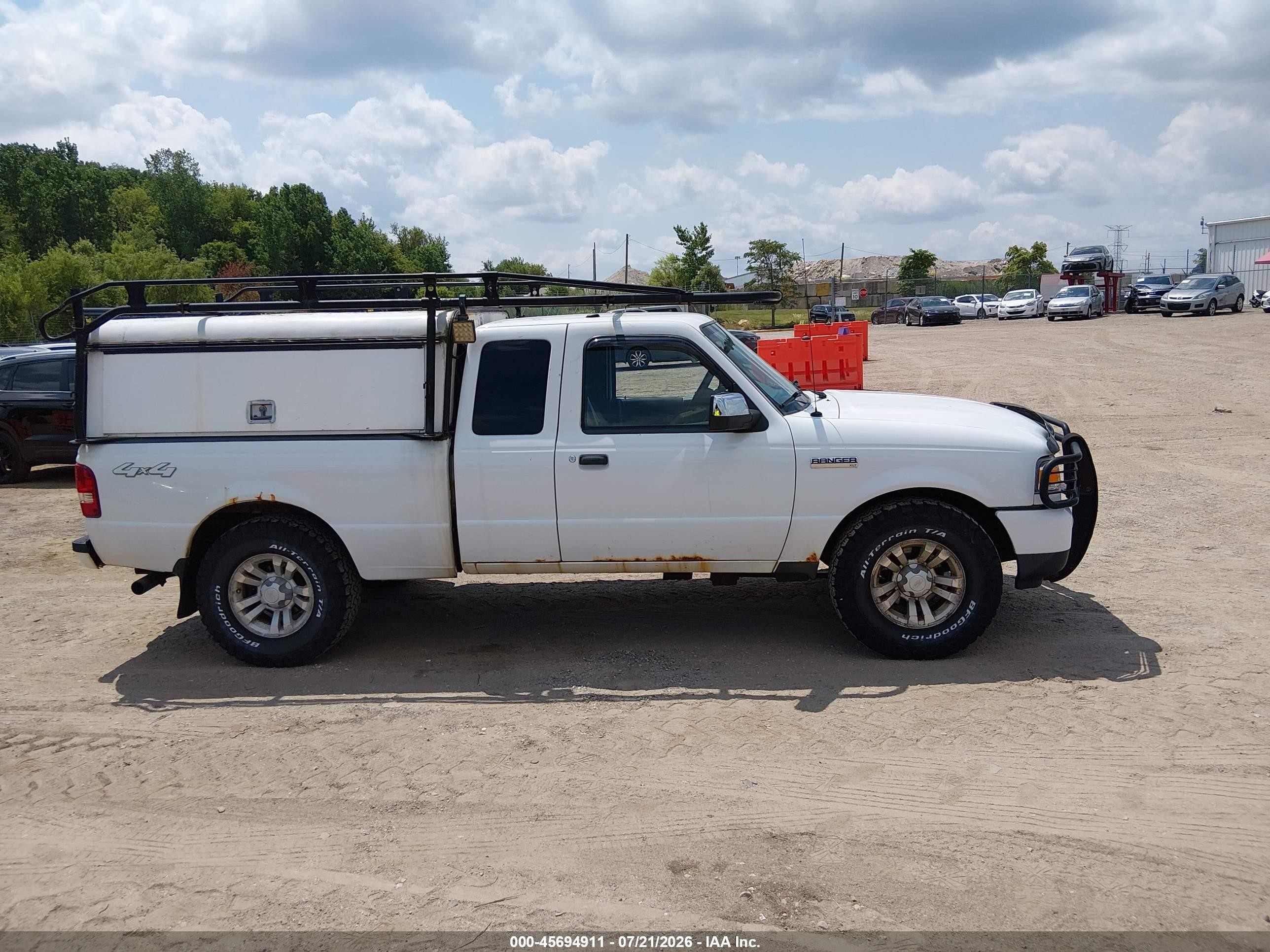 2011 Ford Ranger Xlt White vin: 1FTLR4FE4BPA40346