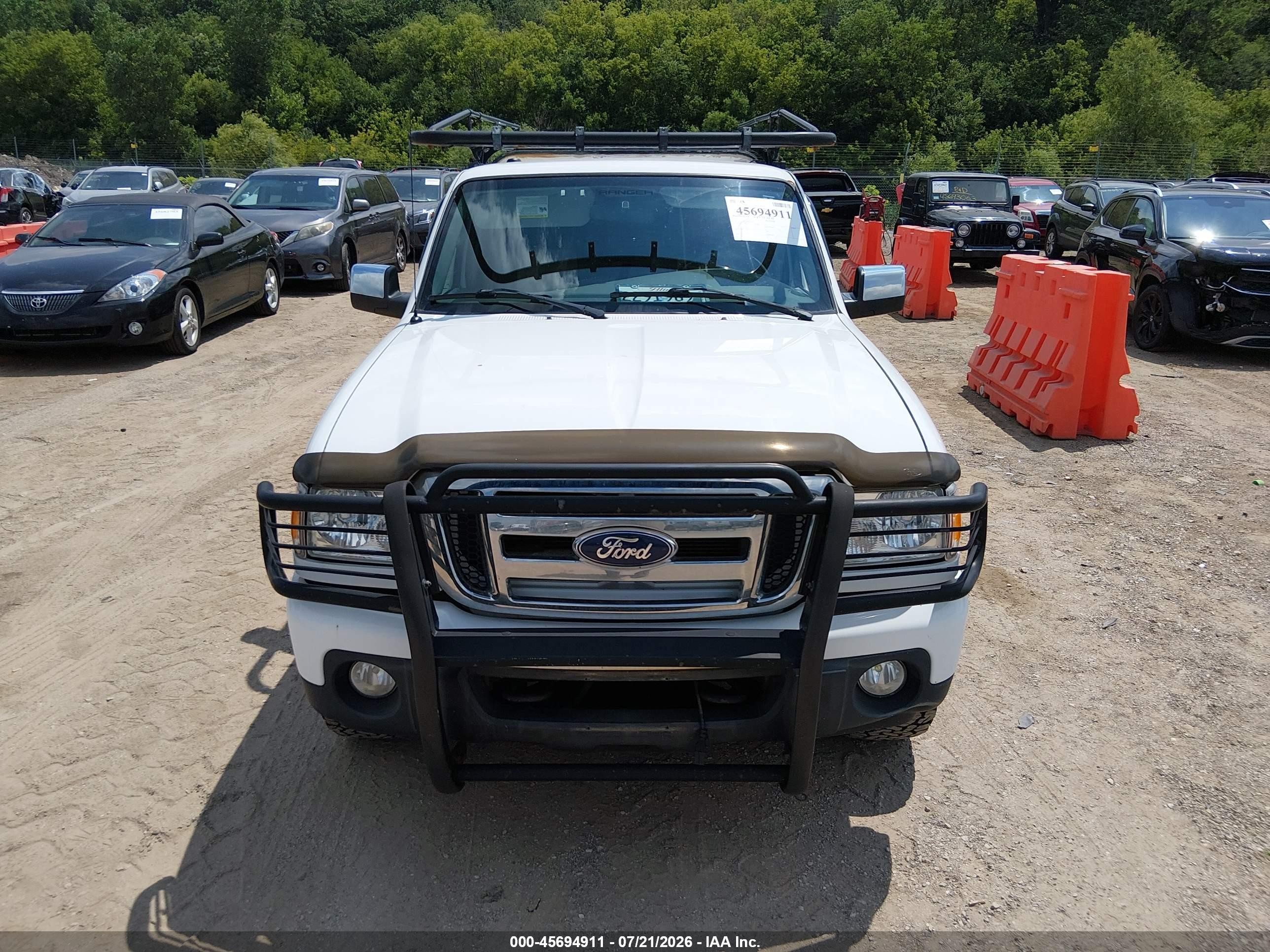 2011 Ford Ranger Xlt White vin: 1FTLR4FE4BPA40346