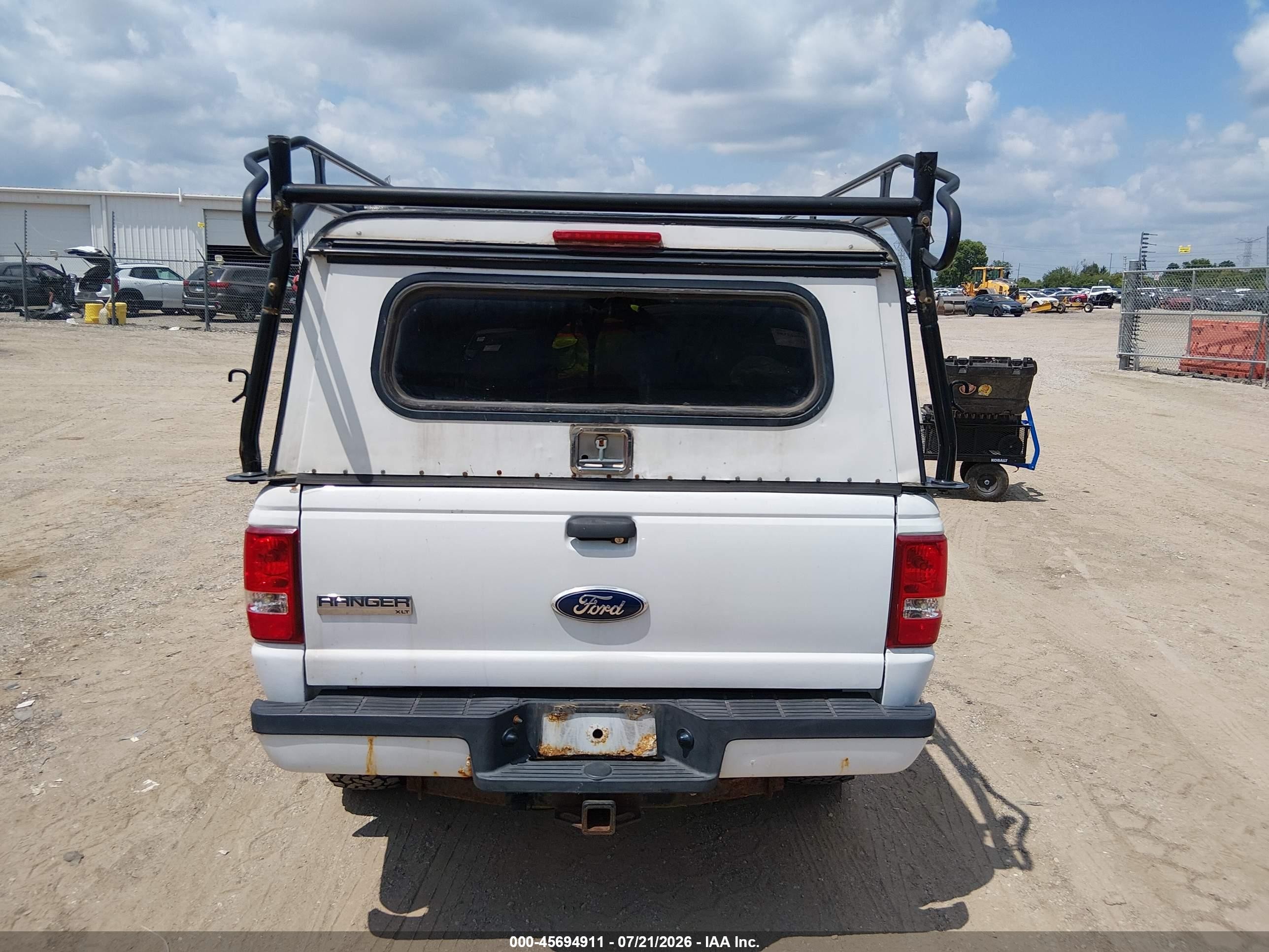 2011 Ford Ranger Xlt White vin: 1FTLR4FE4BPA40346
