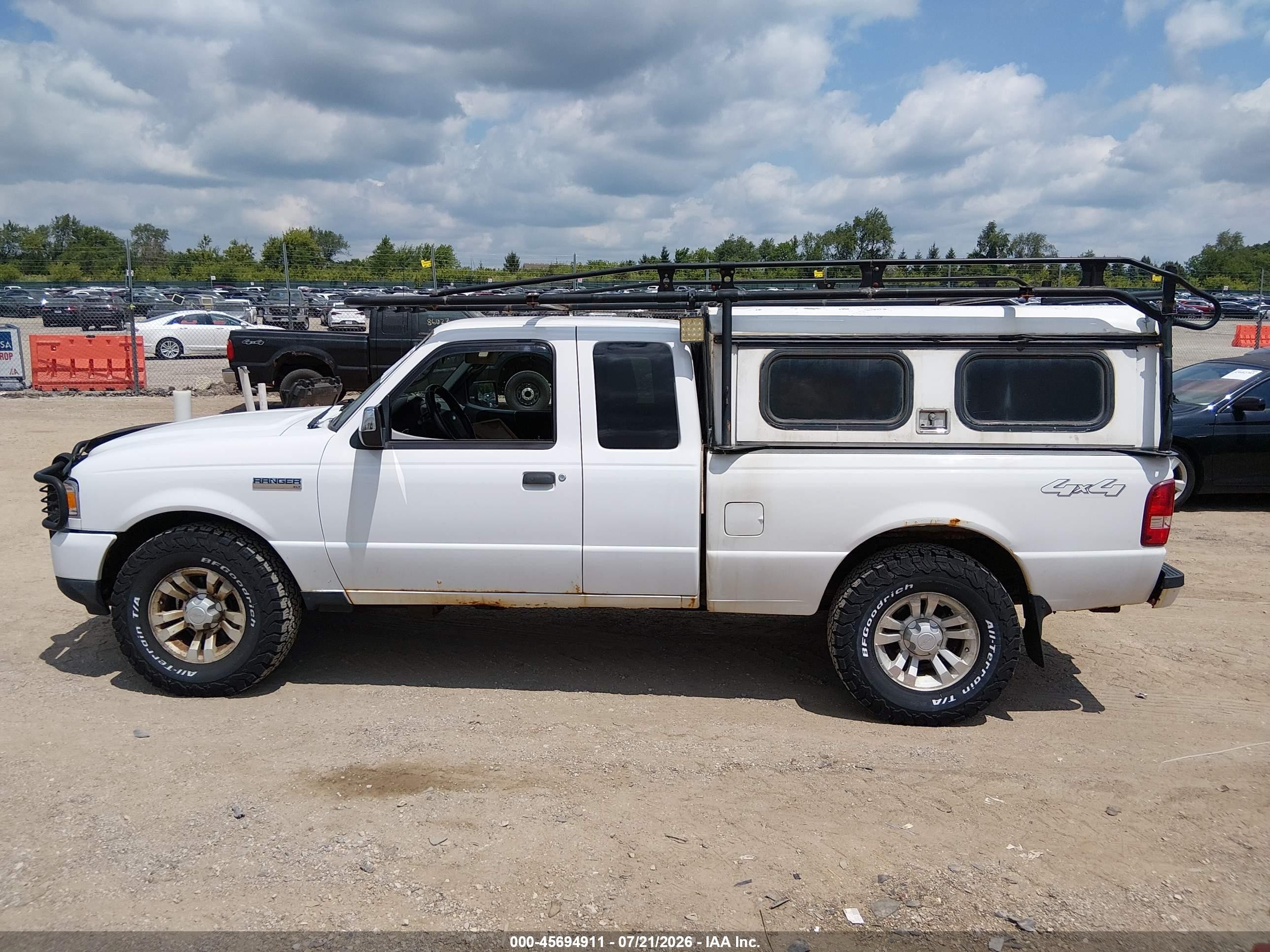2011 Ford Ranger Xlt White vin: 1FTLR4FE4BPA40346