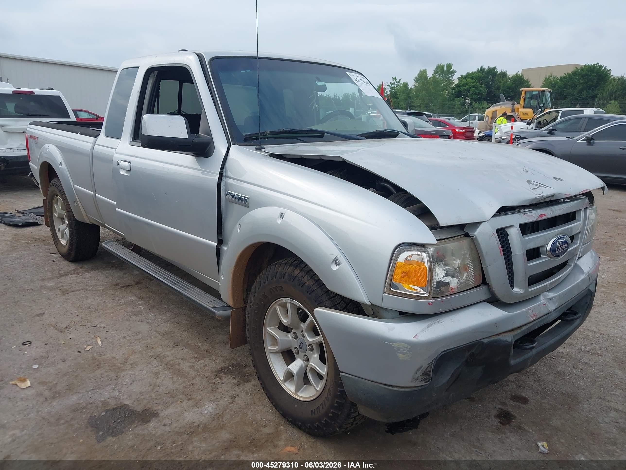 2011 Ford Ranger Sport Silver vin: 1FTLR4FE4BPA46602