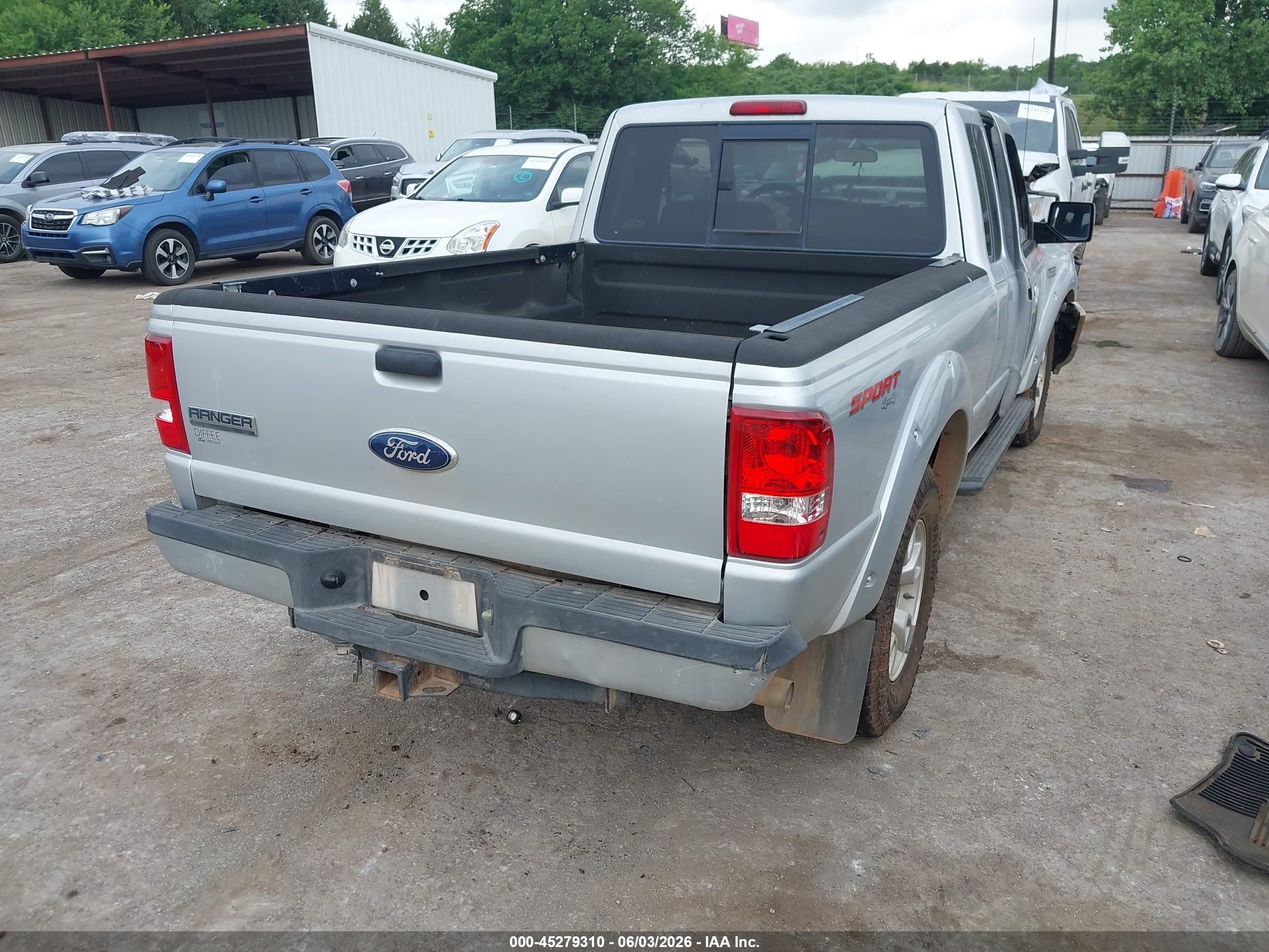 2011 Ford Ranger Sport Silver vin: 1FTLR4FE4BPA46602