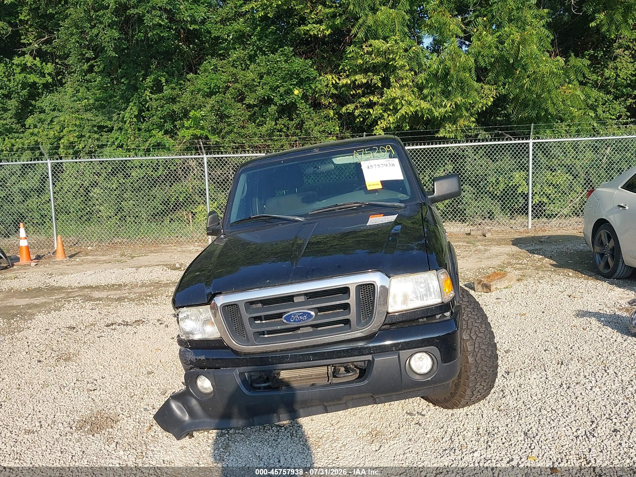 2011 Ford Ranger Sport Black vin: 1FTLR4FE4BPA75209