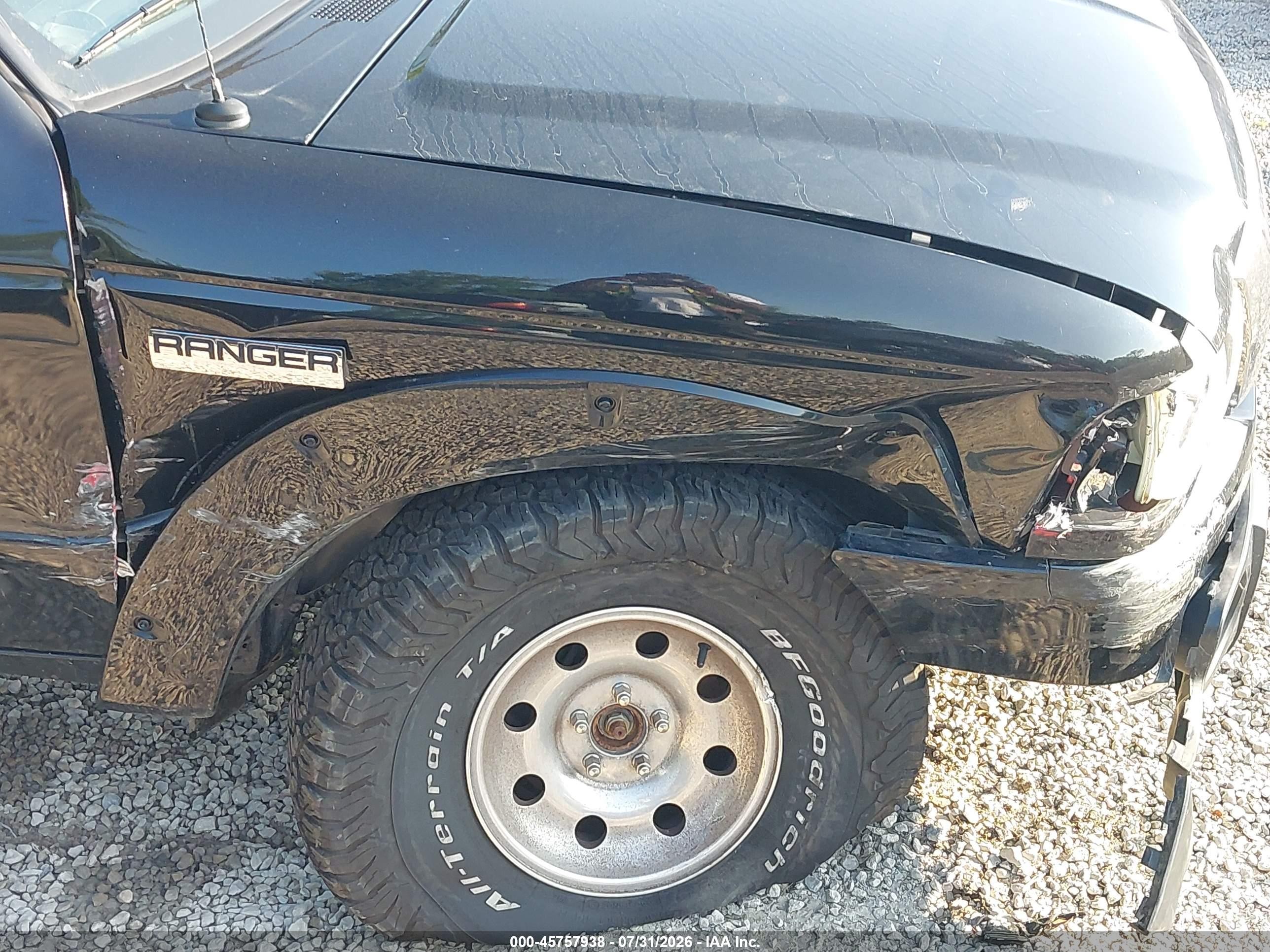 2011 Ford Ranger Sport Black vin: 1FTLR4FE4BPA75209