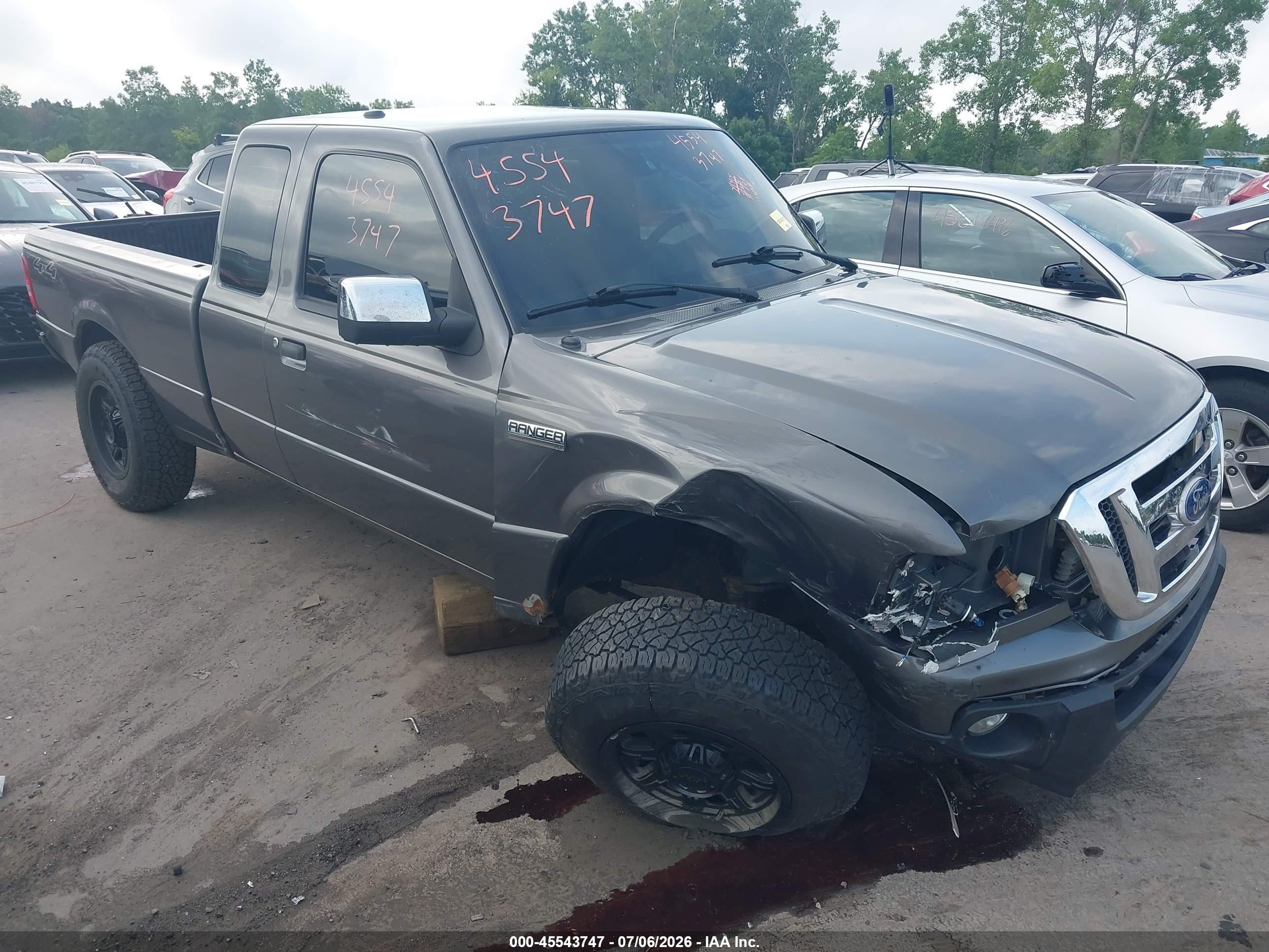 2011 Ford Ranger Sport/xlt Gray vin: 1FTLR4FE4BPA96982