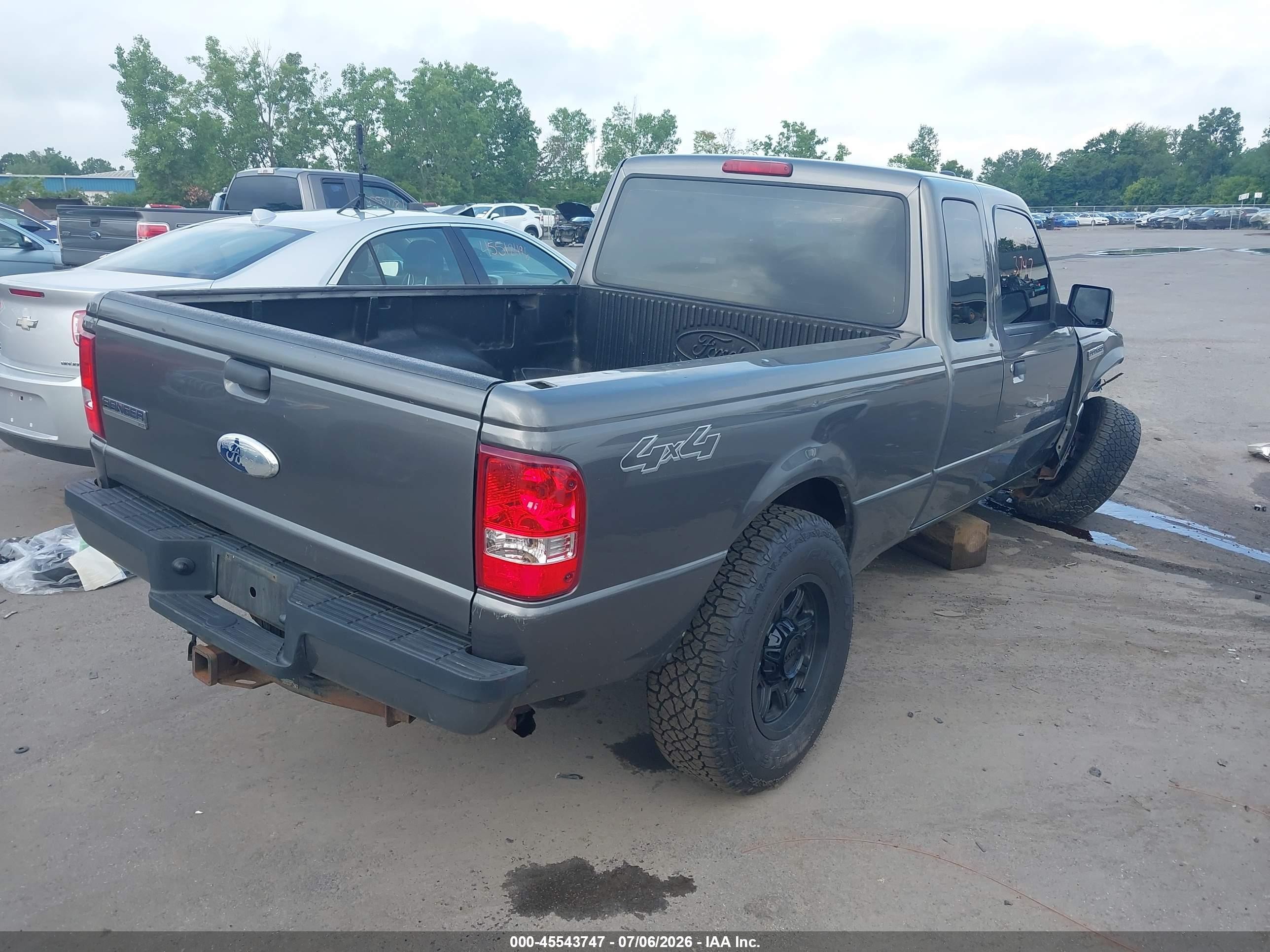 2011 Ford Ranger Sport/xlt Gray vin: 1FTLR4FE4BPA96982