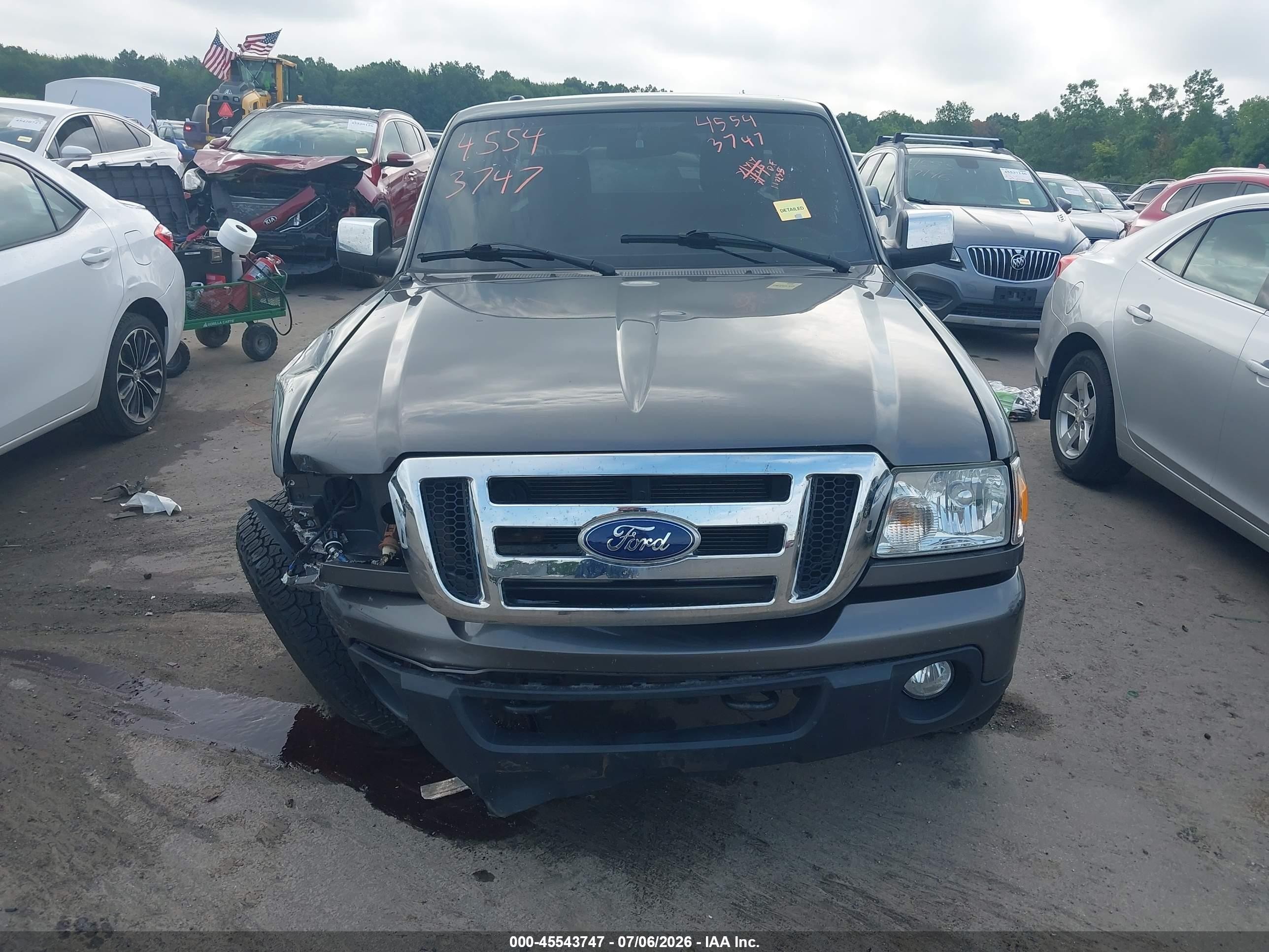 2011 Ford Ranger Sport/xlt Gray vin: 1FTLR4FE4BPA96982
