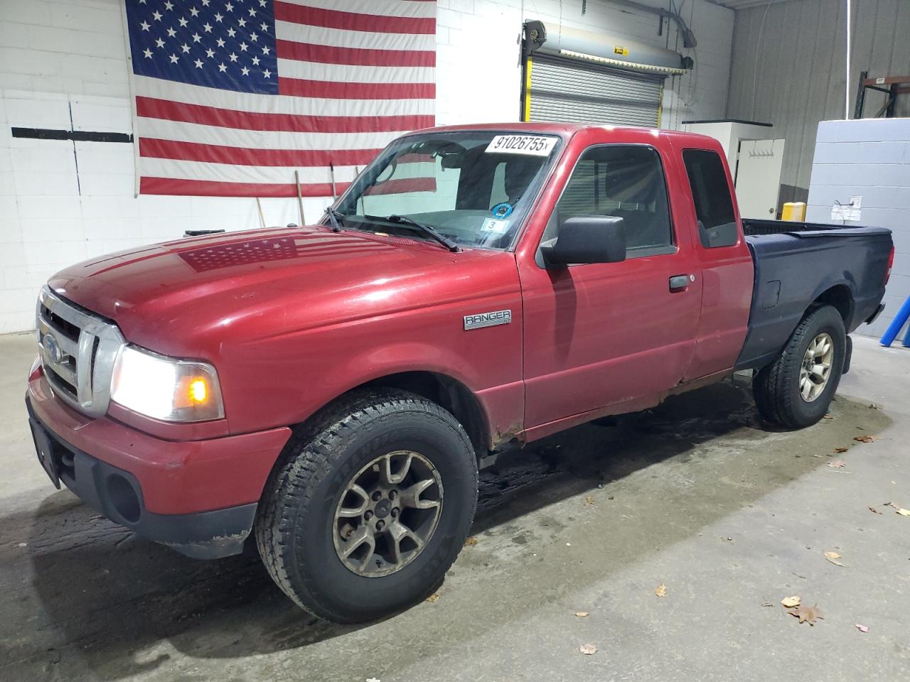 2010 Ford Ranger Super Cab Red vin: 1FTLR4FE5APA00890