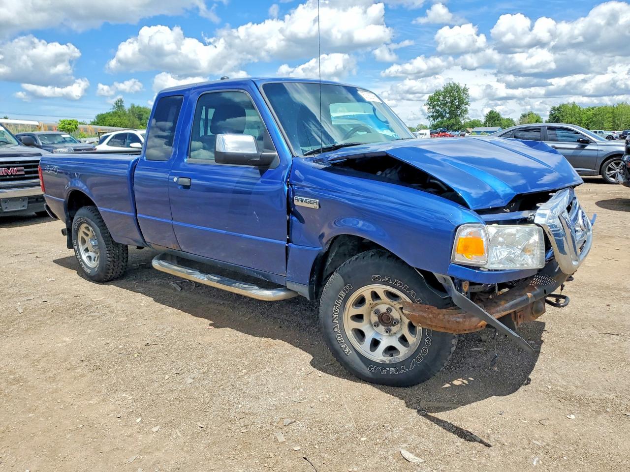 2010 Ford Ranger Super Cab Blue vin: 1FTLR4FE5APA21822