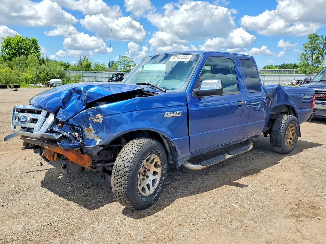 2010 Ford Ranger Super Cab Blue vin: 1FTLR4FE5APA21822