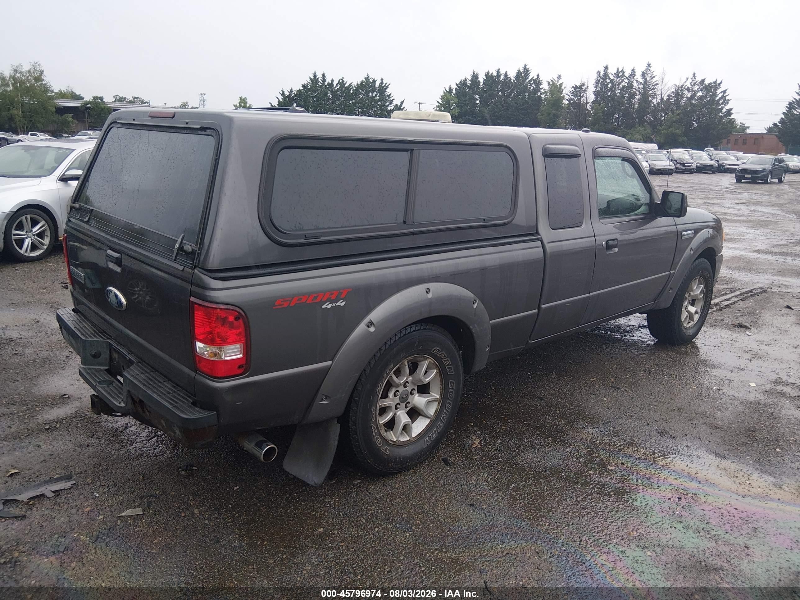 2010 Ford Ranger Sport/xlt Gray vin: 1FTLR4FE5APA29533