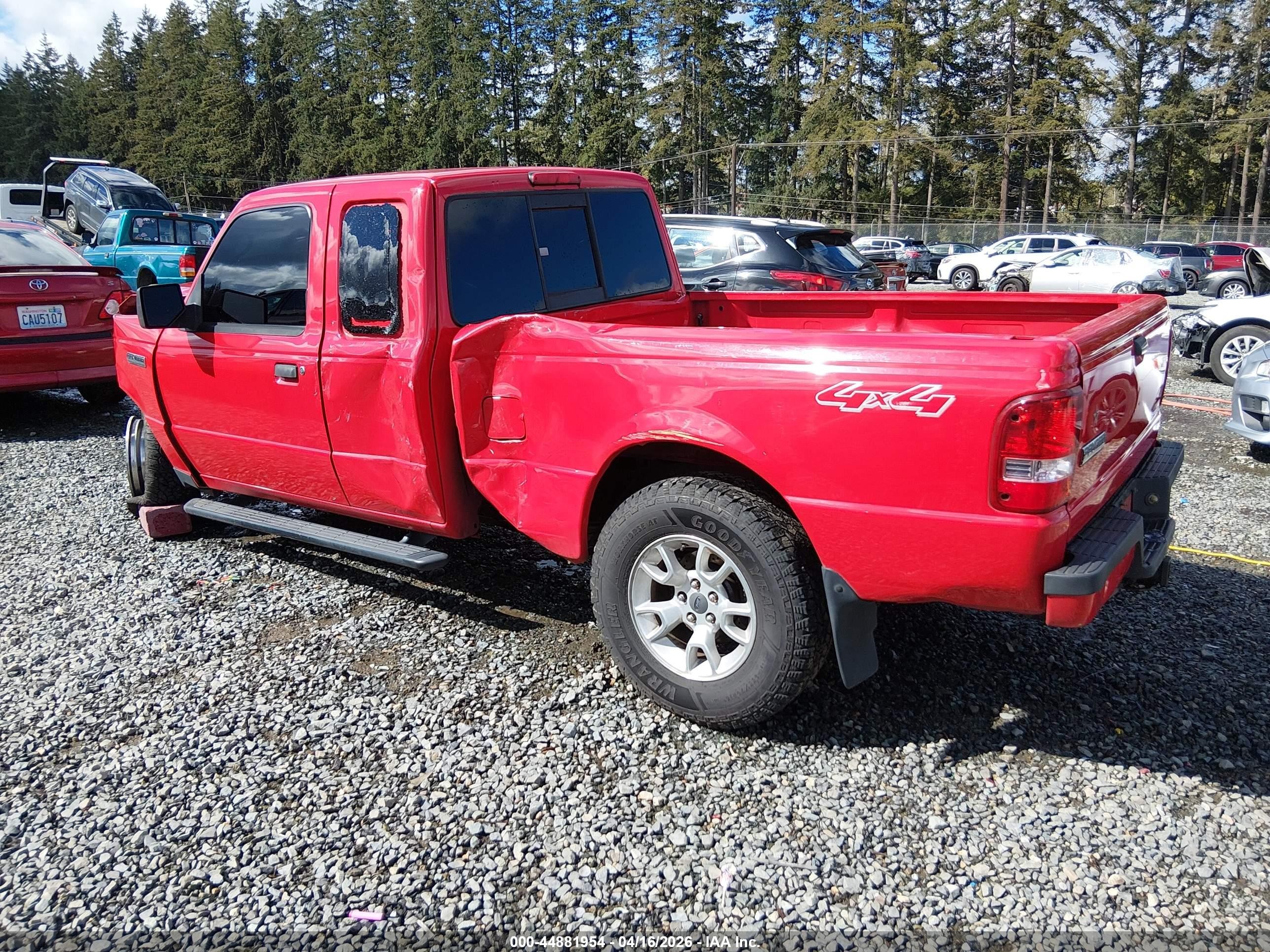 2010 Ford Ranger Sport/xlt Red vin: 1FTLR4FE5APA30732