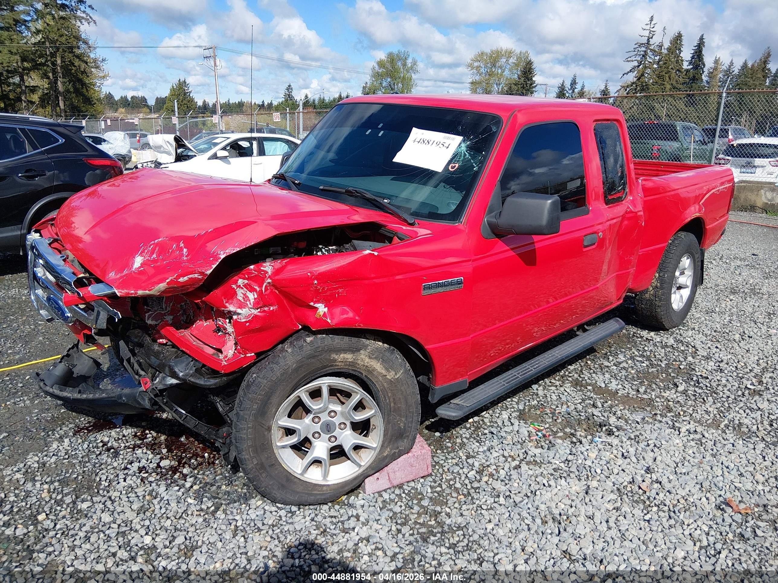 2010 Ford Ranger Sport/xlt Red vin: 1FTLR4FE5APA30732