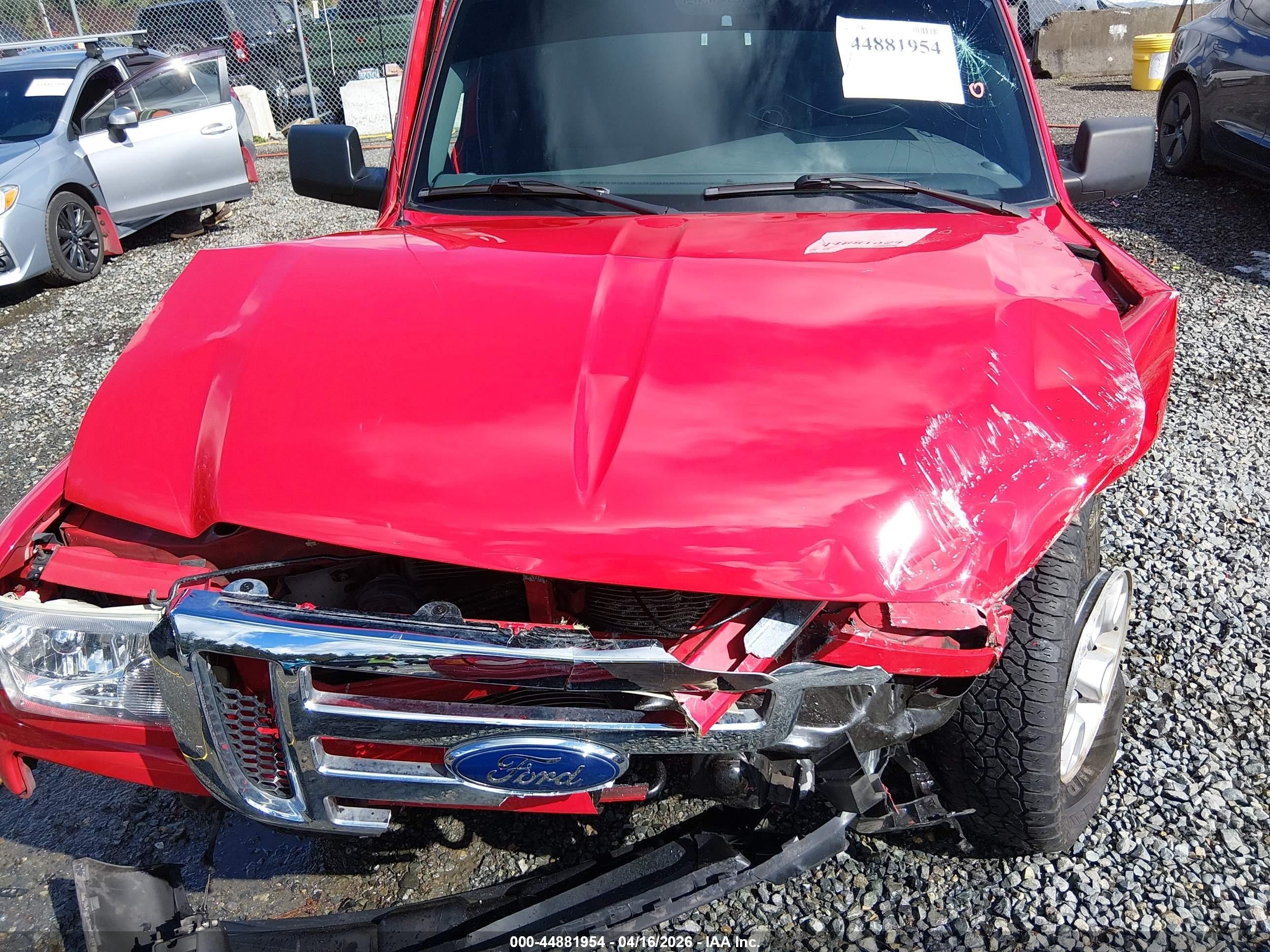 2010 Ford Ranger Sport/xlt Red vin: 1FTLR4FE5APA30732