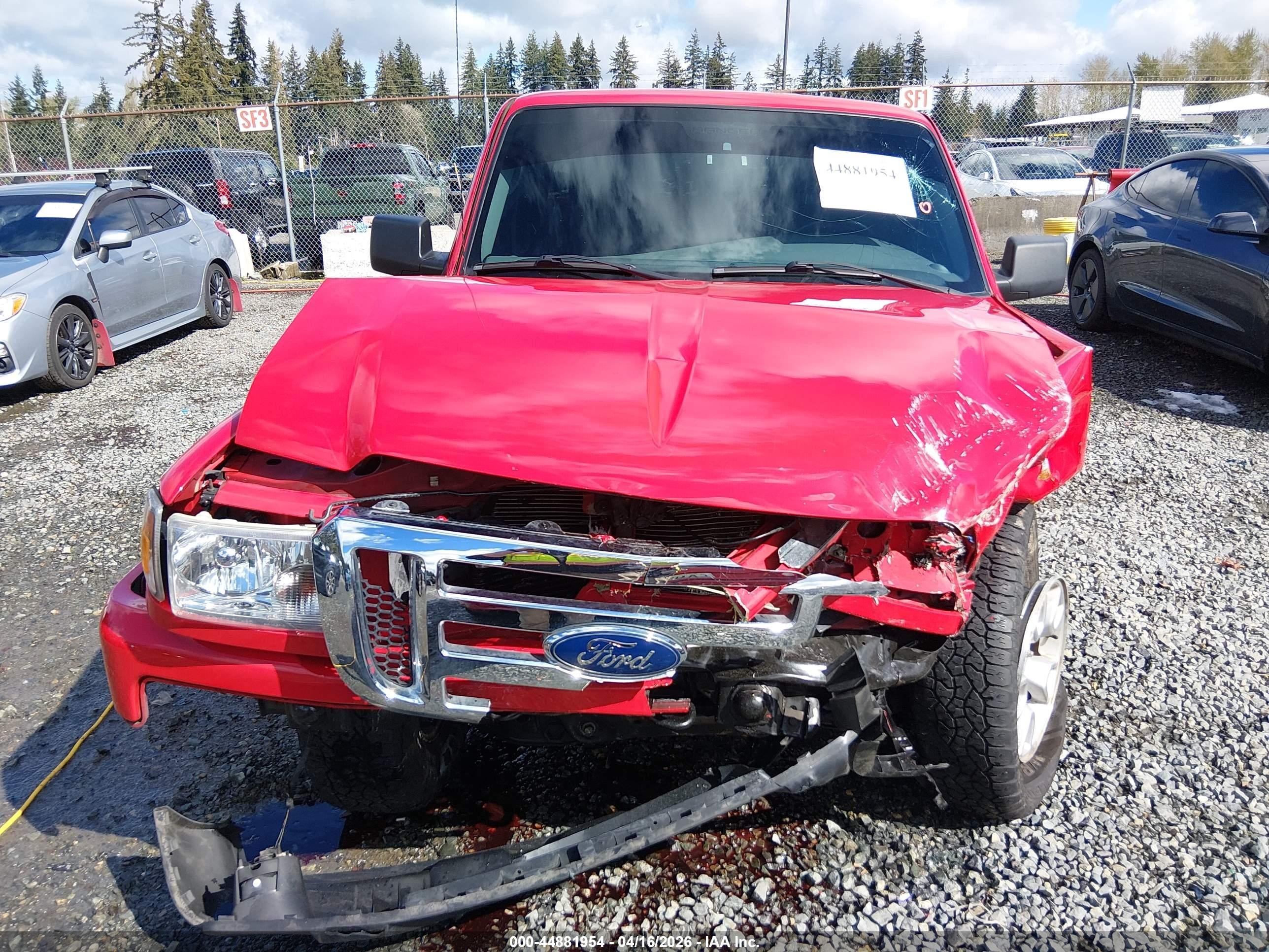 2010 Ford Ranger Sport/xlt Red vin: 1FTLR4FE5APA30732