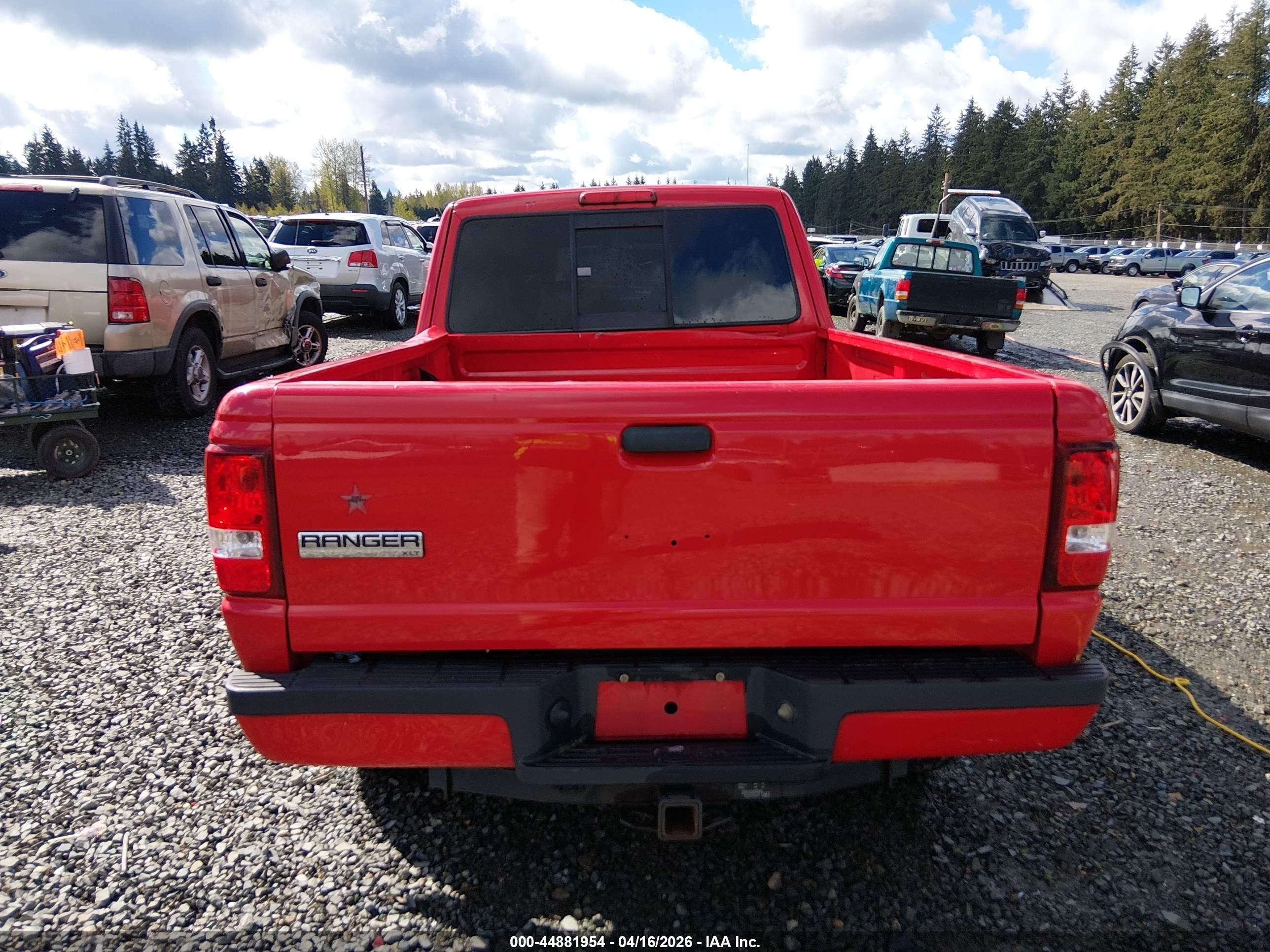 2010 Ford Ranger Sport/xlt Red vin: 1FTLR4FE5APA30732