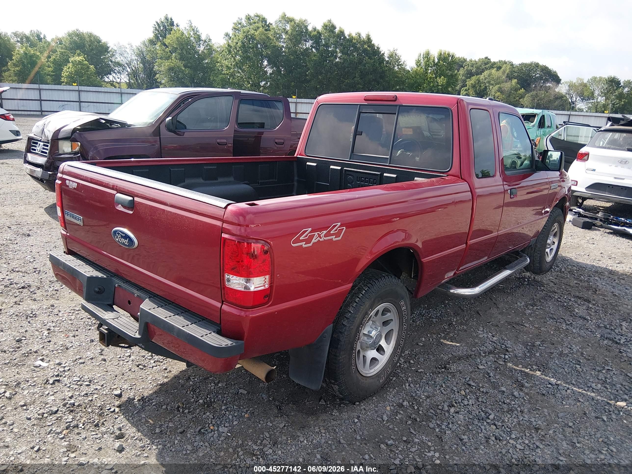 2010 Ford Ranger Sport/xlt Темно-бордовый vin: 1FTLR4FE5APA71085