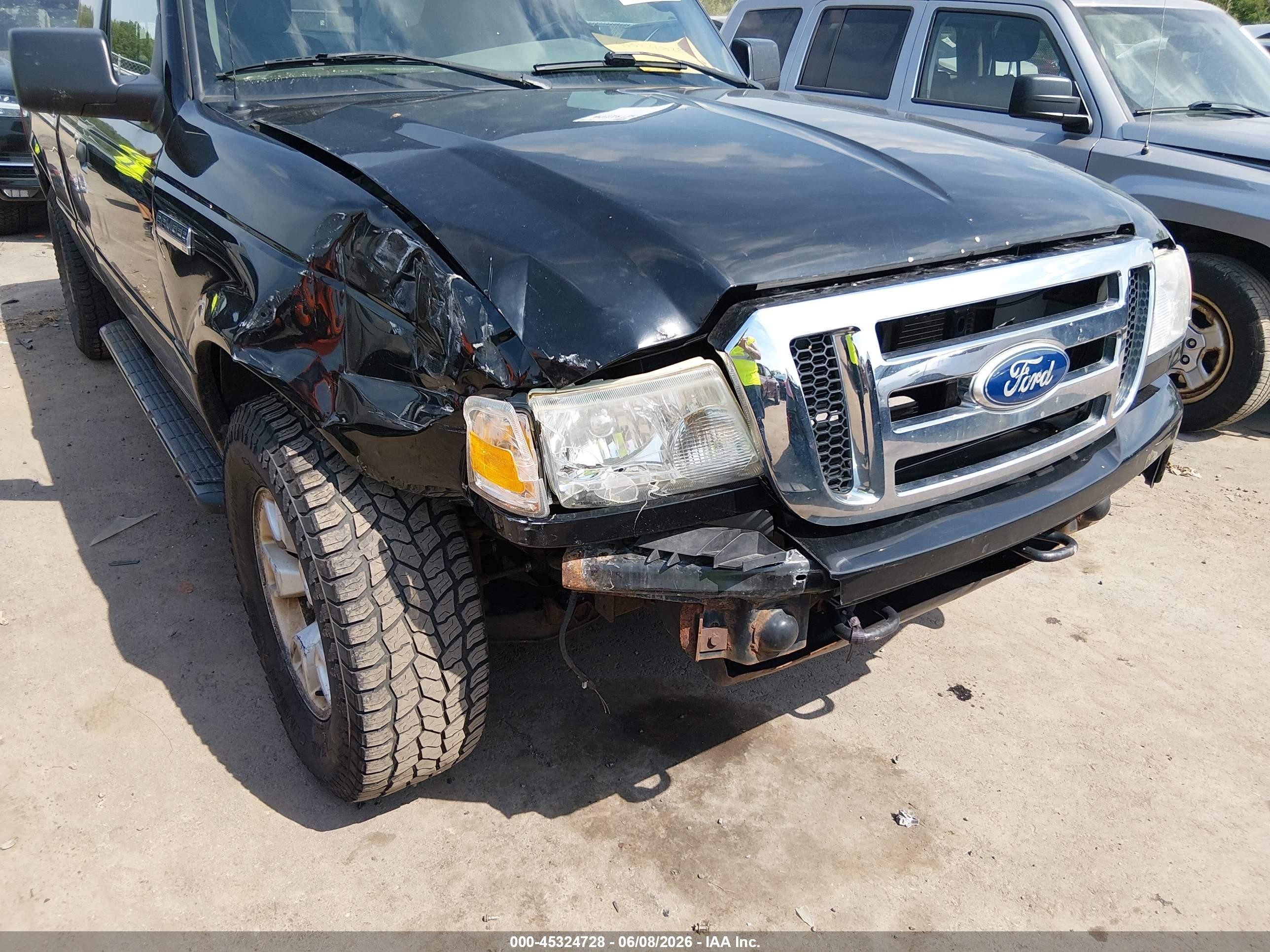 2011 Ford Ranger Xlt Black vin: 1FTLR4FE5BPA13723