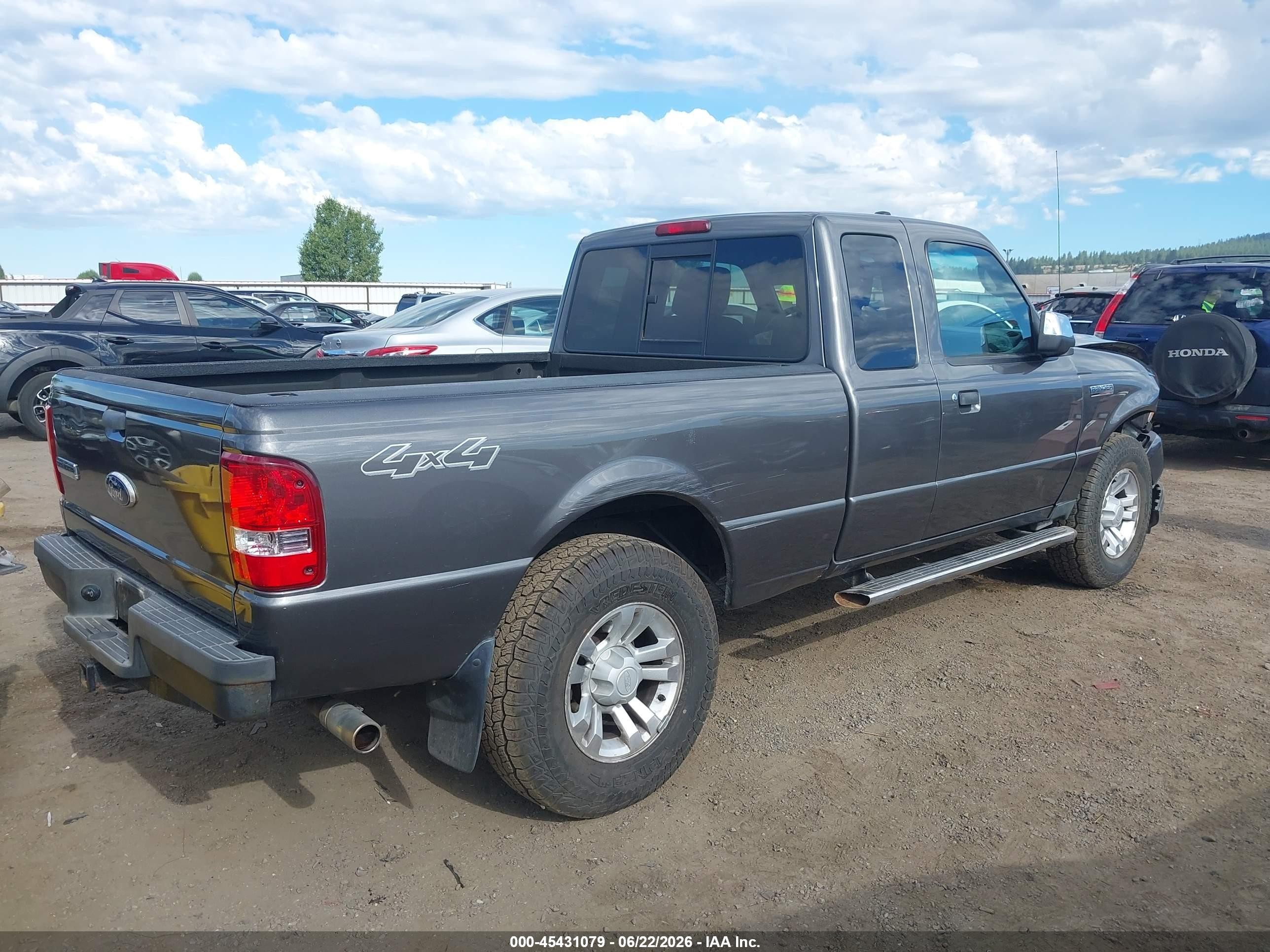 2011 Ford Ranger Sport/xlt Gray vin: 1FTLR4FE5BPA38136