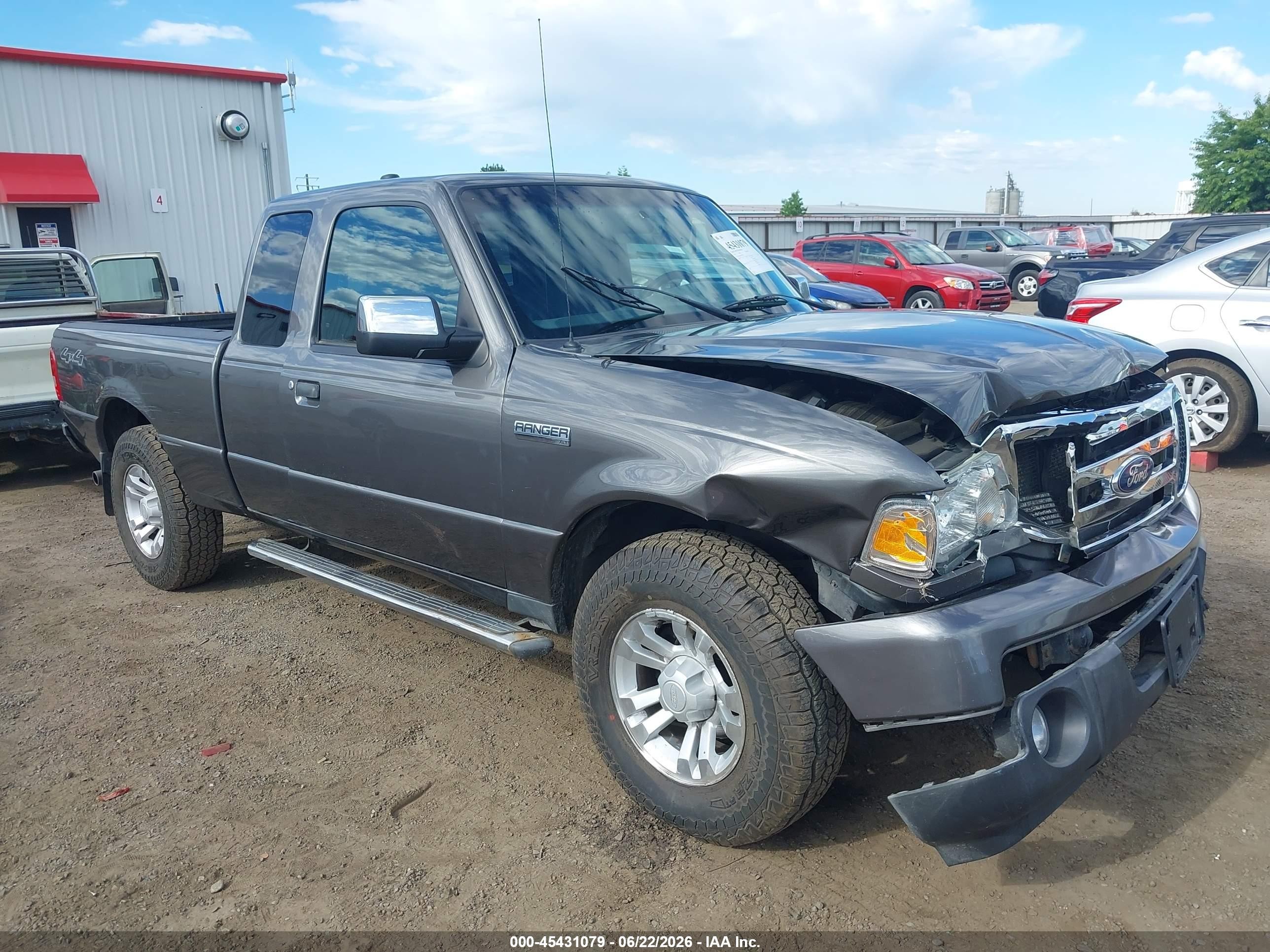 2011 Ford Ranger Sport/xlt Gray vin: 1FTLR4FE5BPA38136