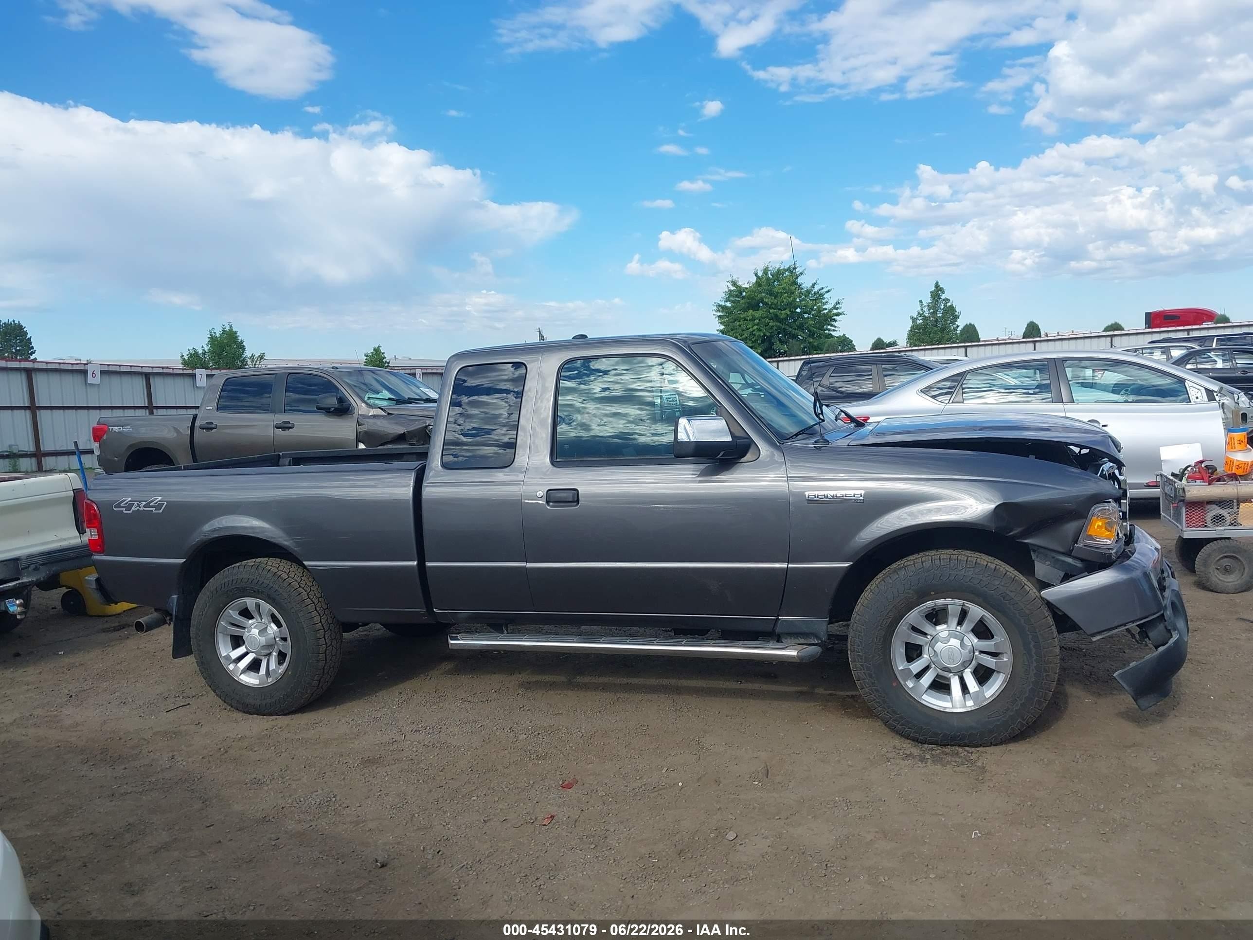 2011 Ford Ranger Sport/xlt Gray vin: 1FTLR4FE5BPA38136