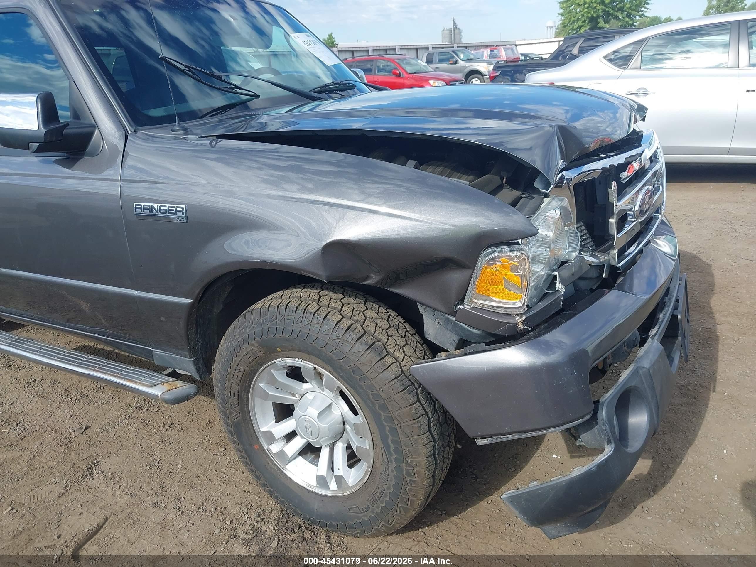 2011 Ford Ranger Sport/xlt Gray vin: 1FTLR4FE5BPA38136