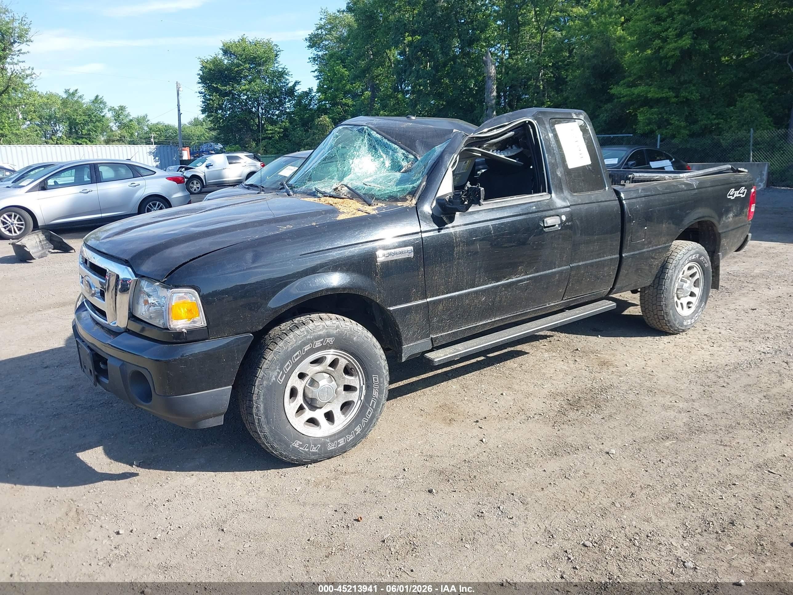 2011 Ford Ranger Xlt Black vin: 1FTLR4FE5BPB04054